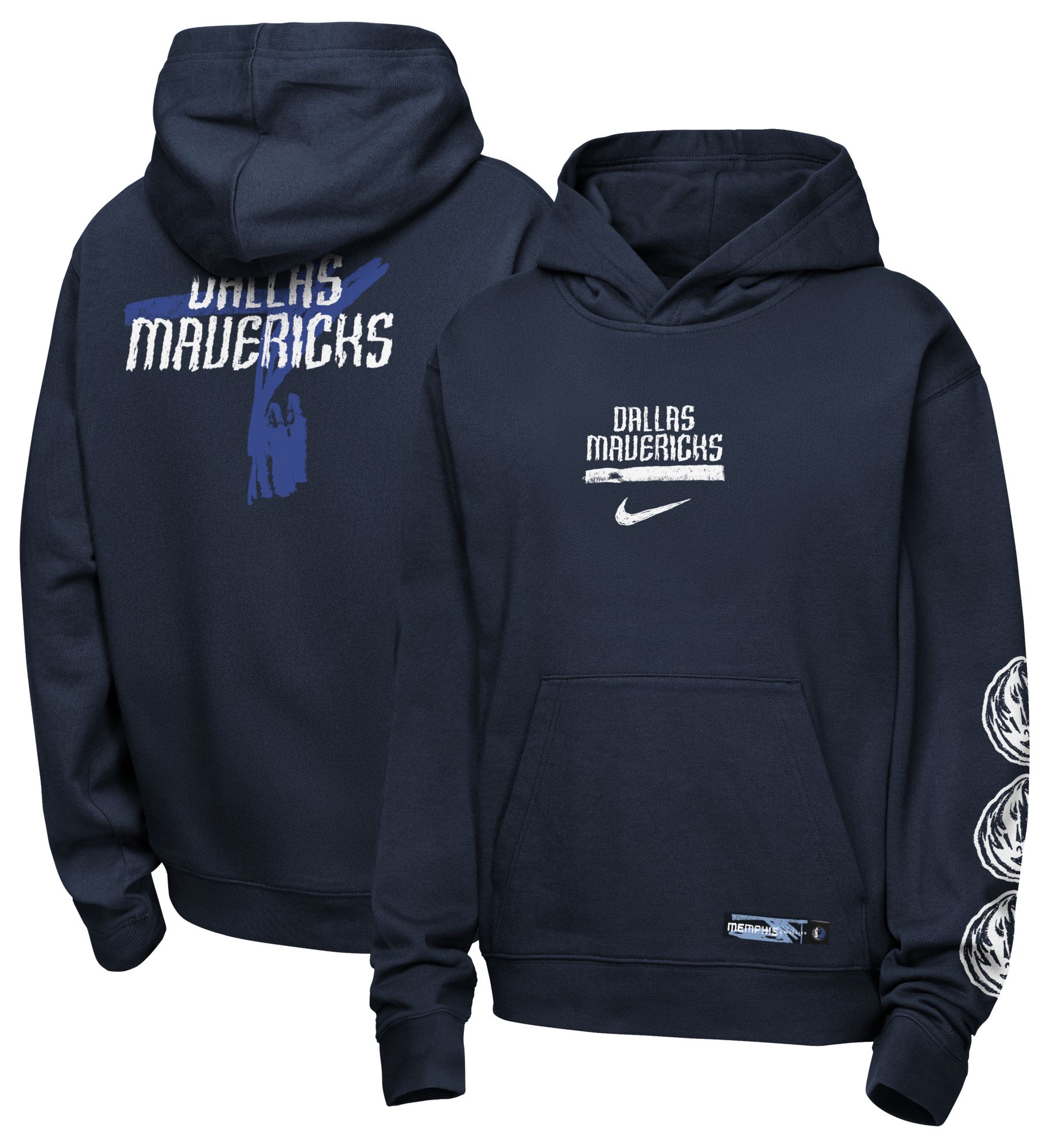 Nike Youth Dallas Mavericks Royal Graphic Club Hoodie