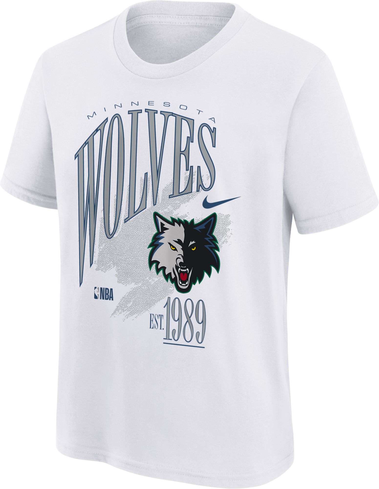 Nike Youth Minnesota Timberwolves White Hardwood Classics Champs T-Shirt