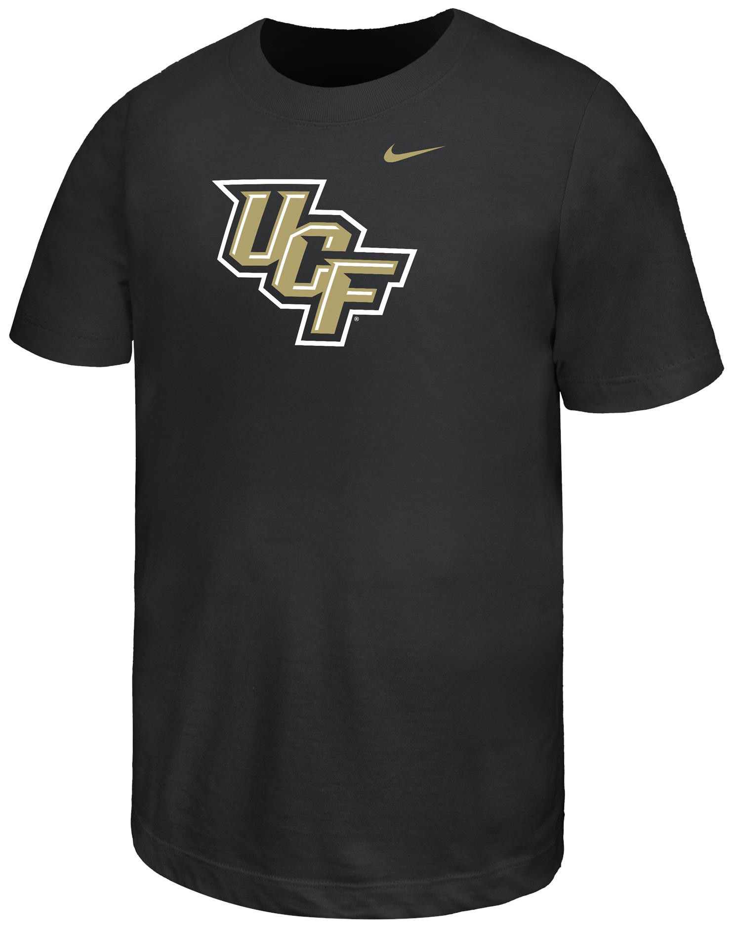 Nike Youth UCF Knights Black Core Cotton Primary Logo Short Sleeve T-Shirt