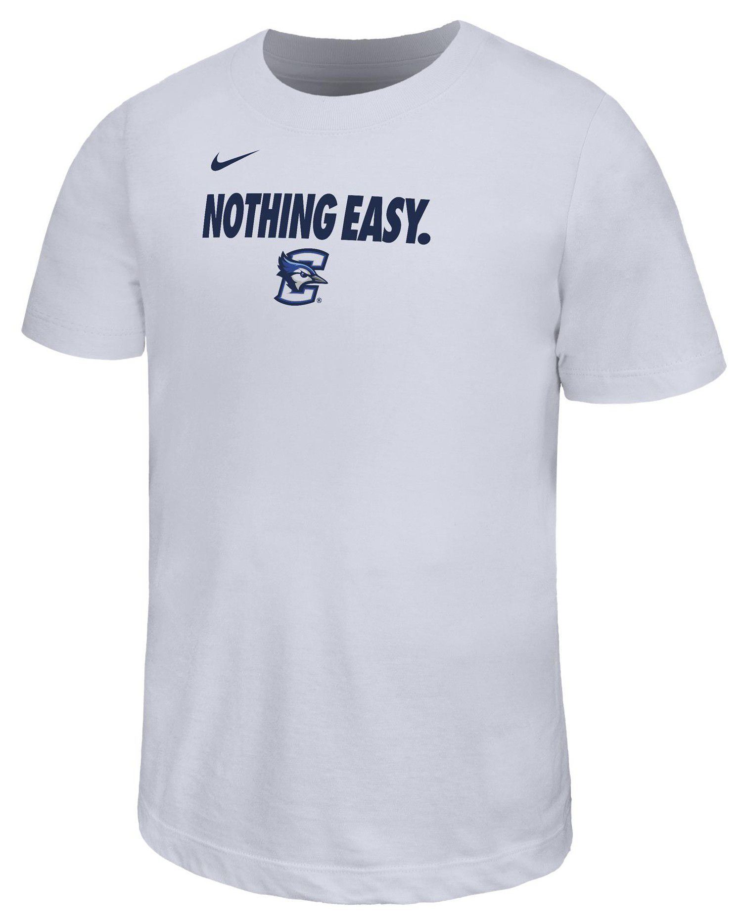 Nike Youth Creighton Bluejays Nothing Easy White Bench T-Shirt