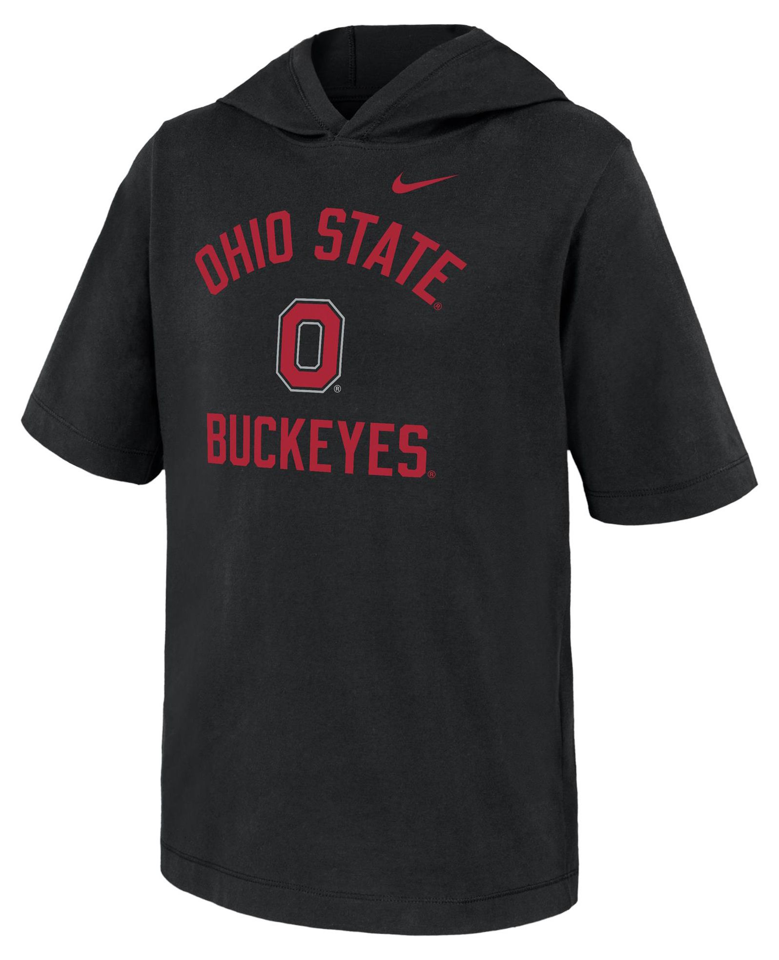 Nike Youth Ohio State Buckeyes Black Core Cotton Hooded T-Shirt