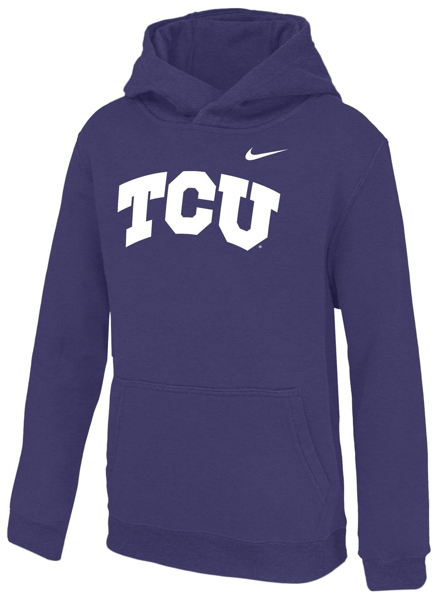 Nike Youth TCU Horned Frogs Purple Club Fleece Pullover Hoodie