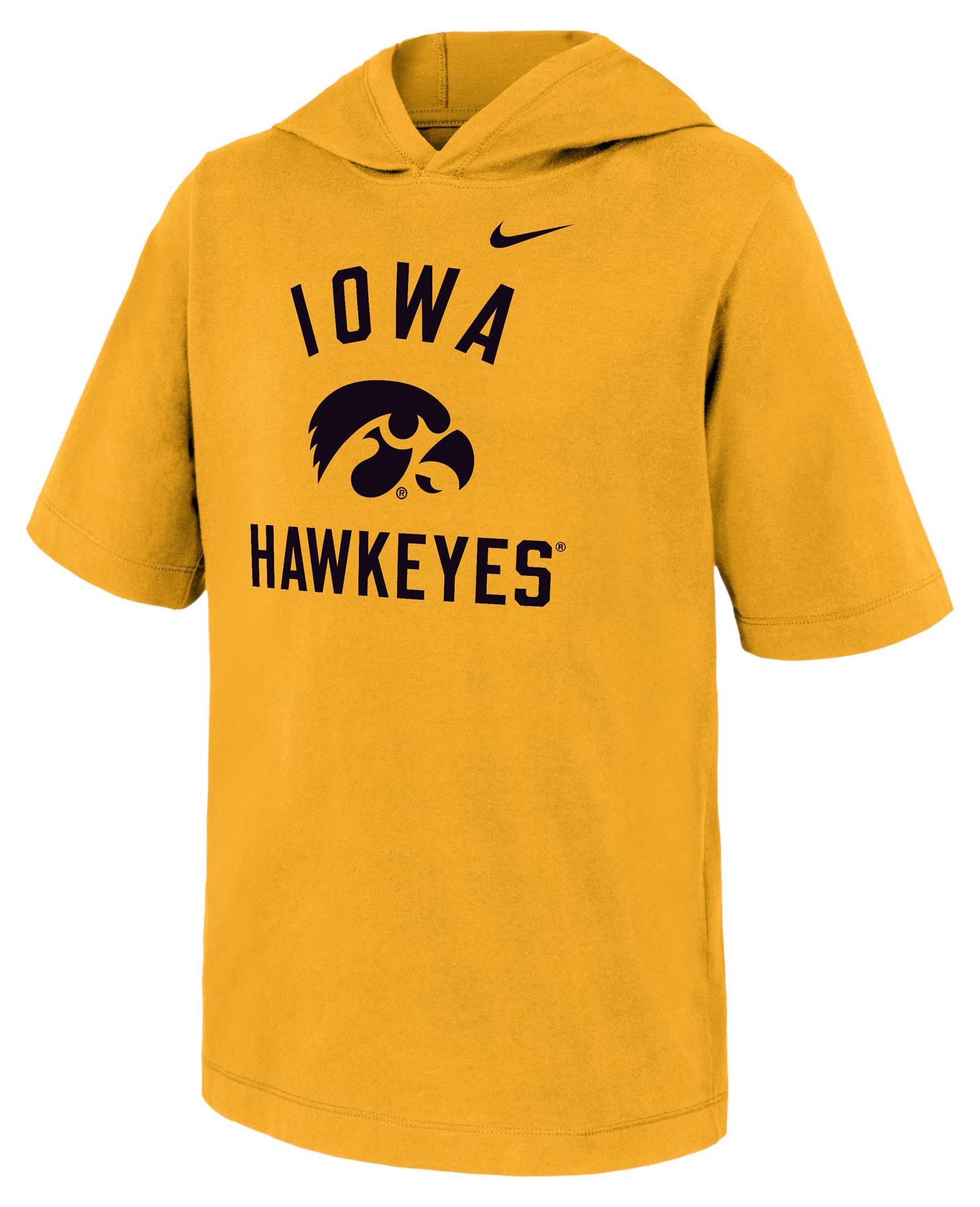 Nike Youth Iowa Hawkeyes Gold Core Cotton Hooded T-Shirt