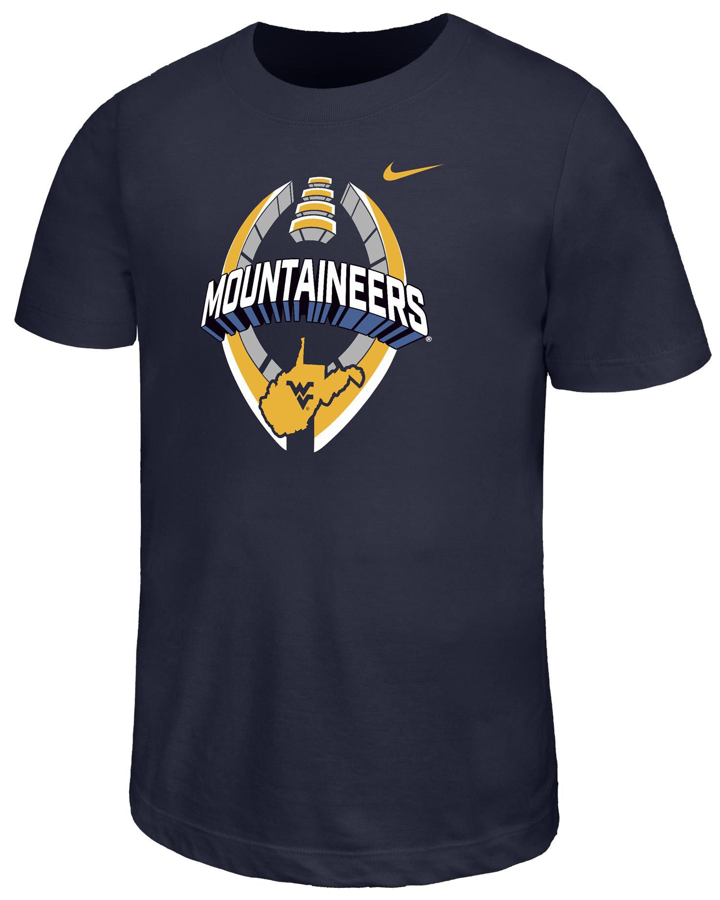 Nike Youth West Virginia Mountaineers Navy Icon Short Sleeve T-Shirt