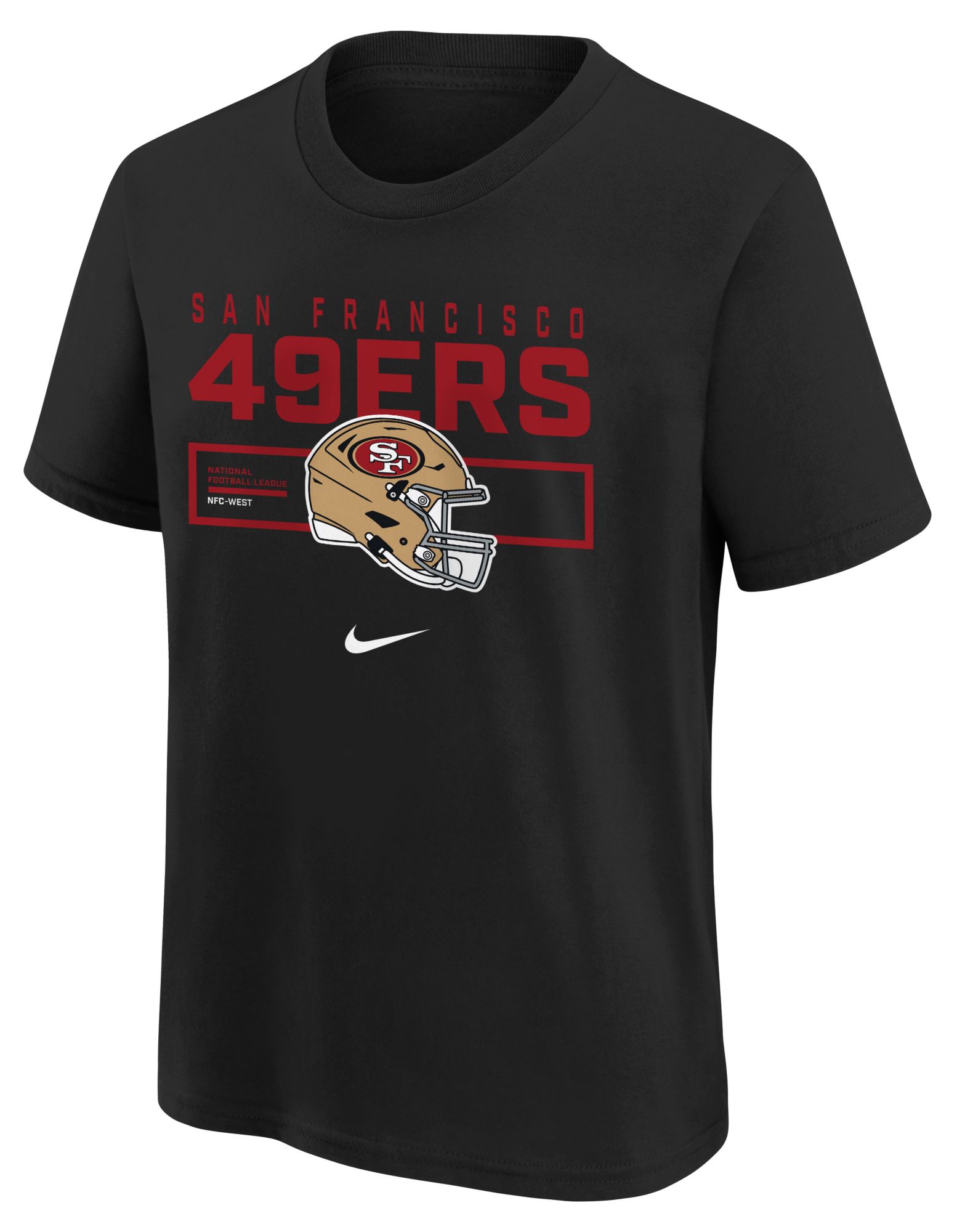 Nike Youth San Francisco 49ers Black Helmet Essential T-Shirt