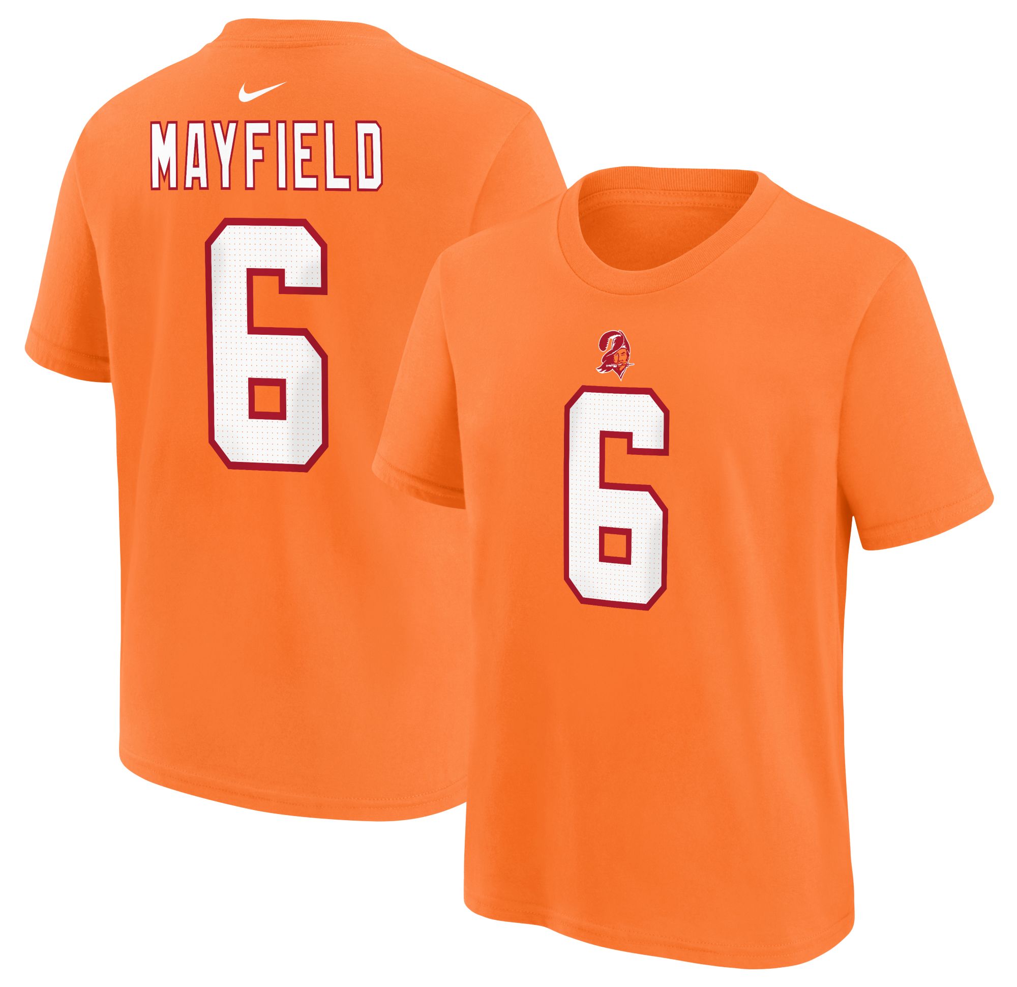 Nike Youth Tampa Bay Buccaneers Baker Mayfield #6 Sport Orange T-Shirt