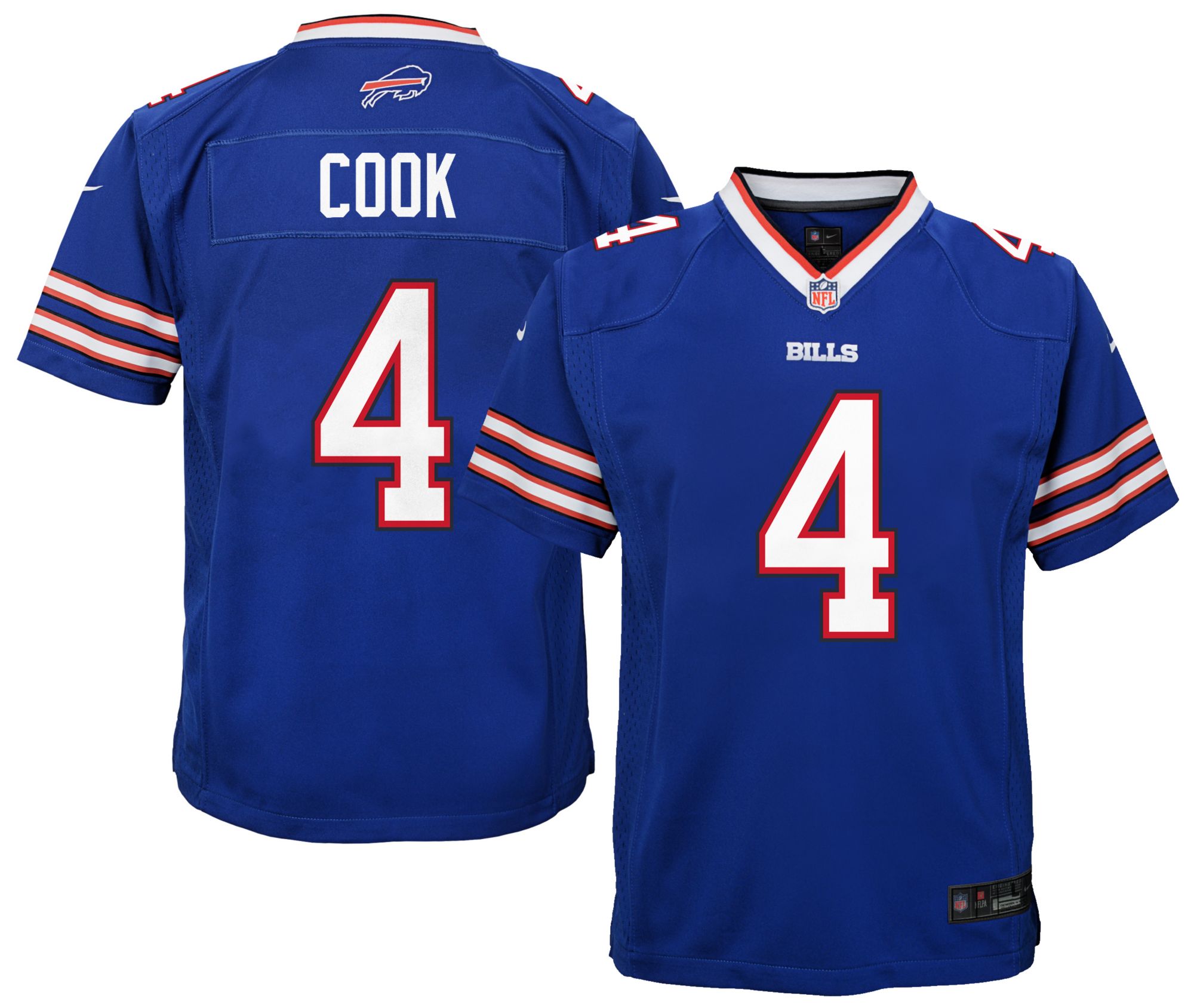 Nike Youth Buffalo Bills James Cook #4 Royal Game Jersey