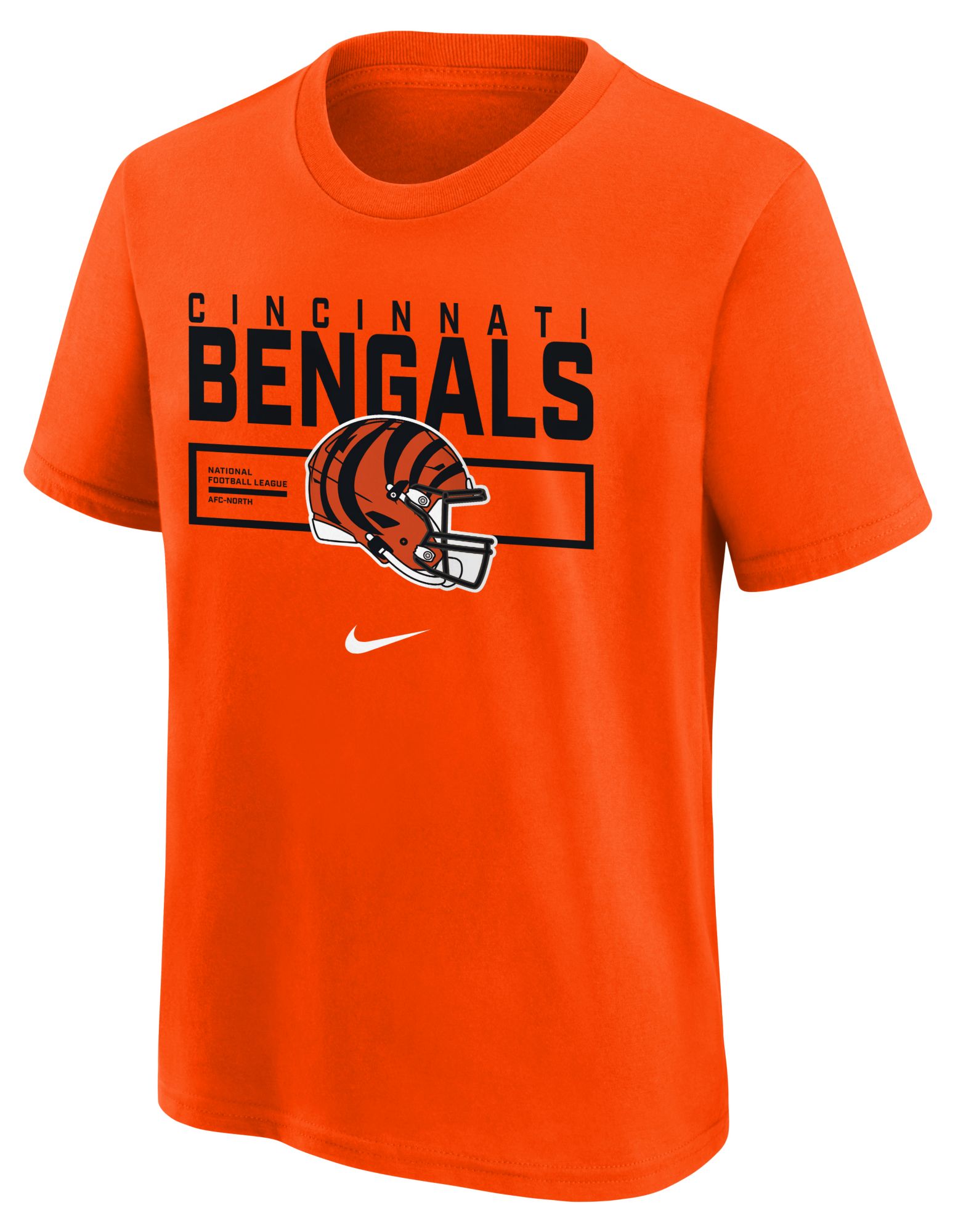 Nike Youth Cincinnati Bengals University Orange Helmet Essential T-Shirt