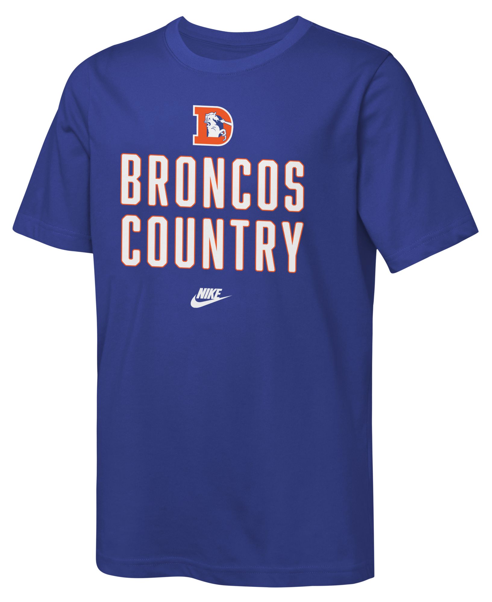 Nike Youth Denver Broncos Old Royal Rewind Slub T-Shirt
