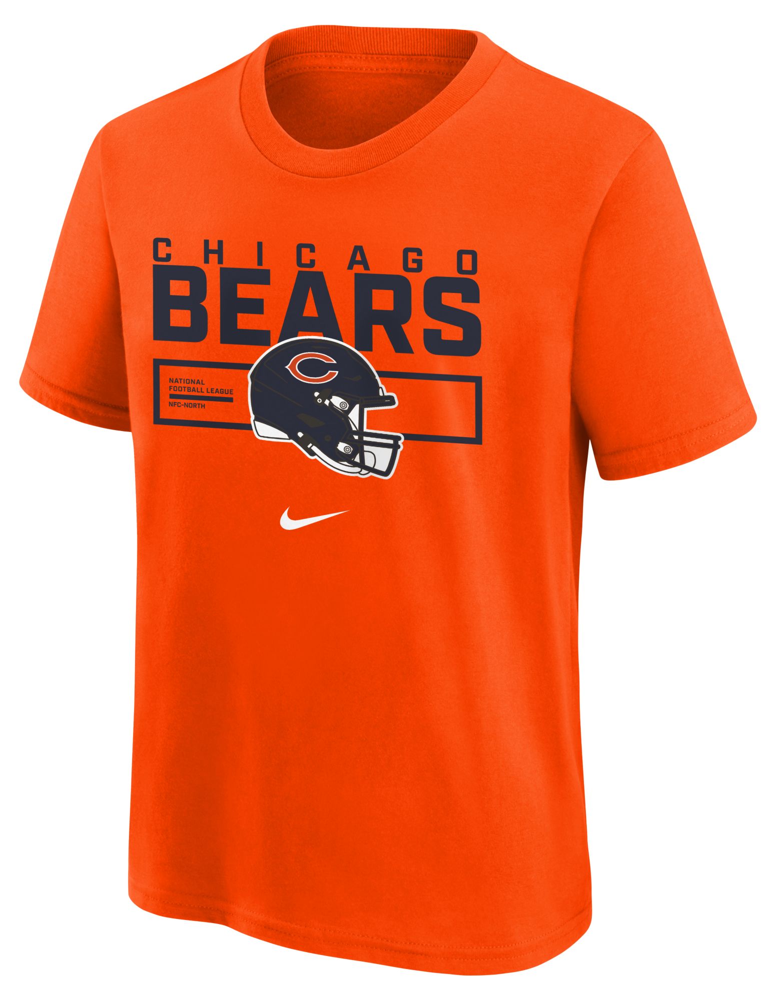 Nike Youth Chicago Bears University Orange Helmet Essential T-Shirt