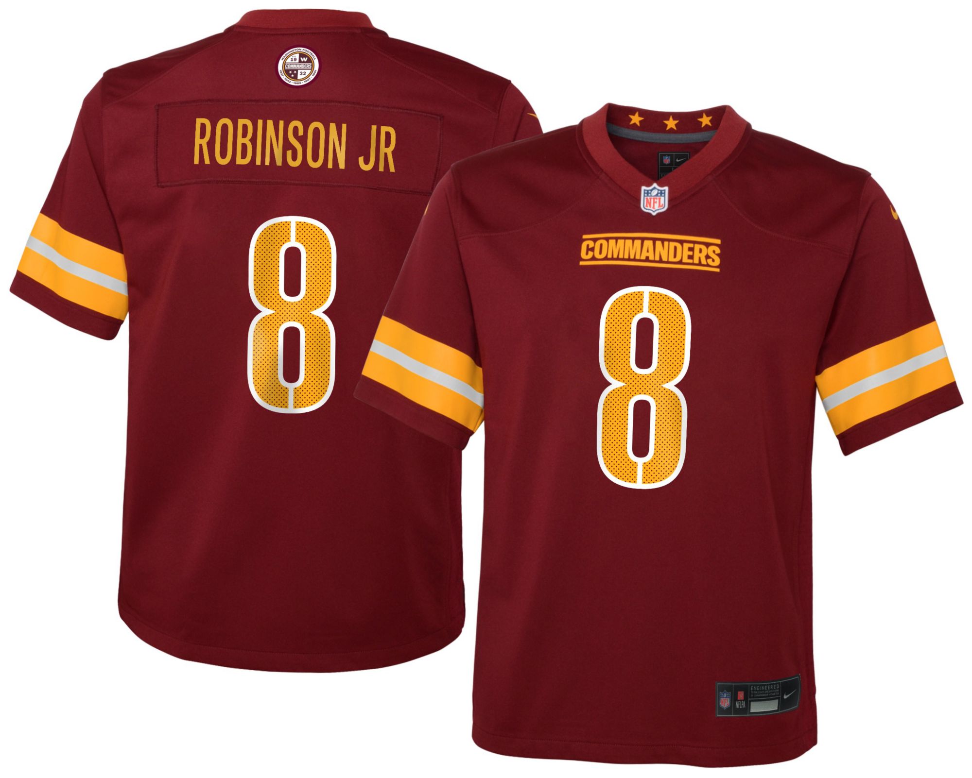 Nike Youth Washington Commanders Brian Robinson Jr #7 Red Game Jersey