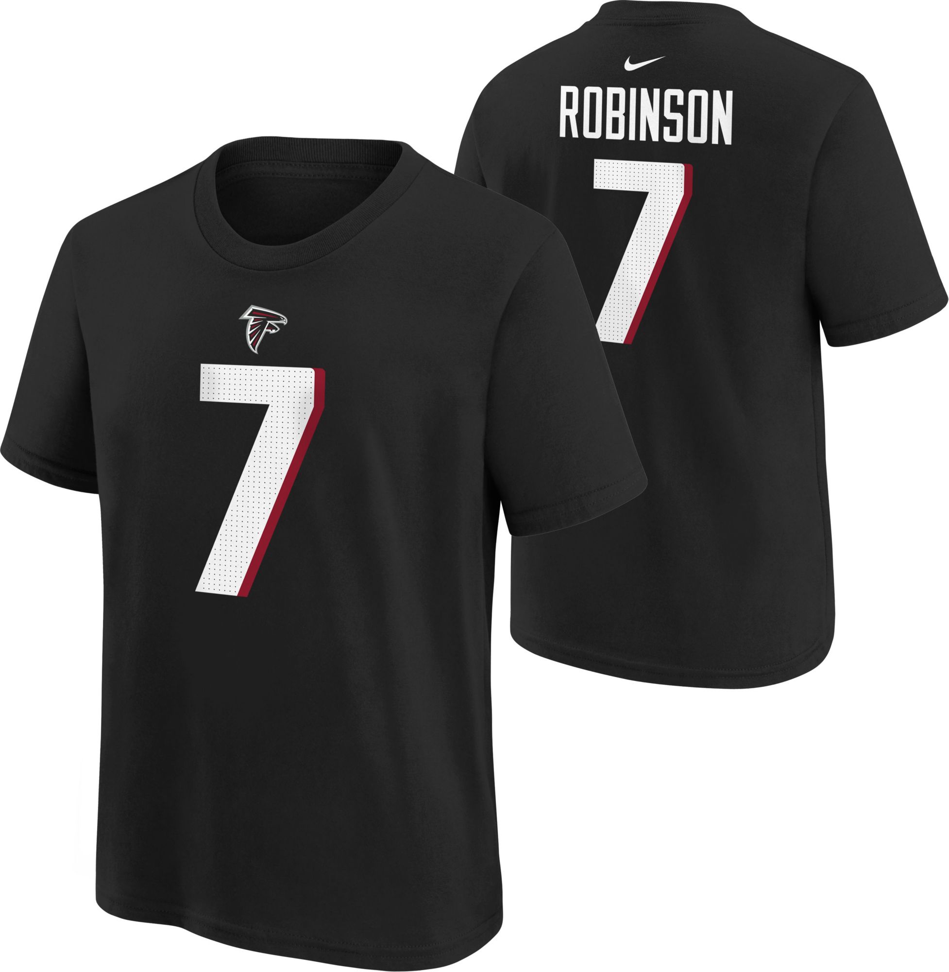 Nike Youth Atlanta Falcons Bijan Robinson #7 Black T-Shirt