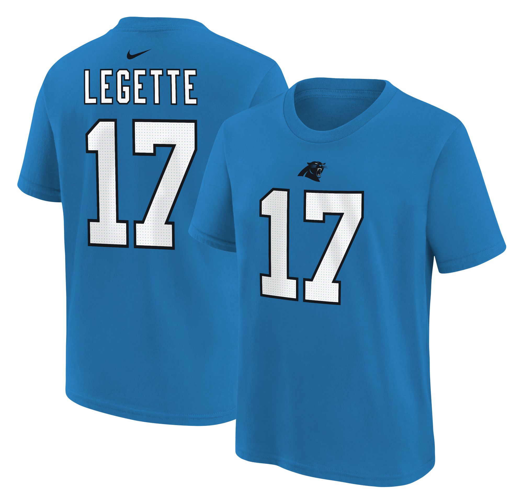 Nike Youth Carolina Panthers Xavier Legette #17 Black T-Shirt