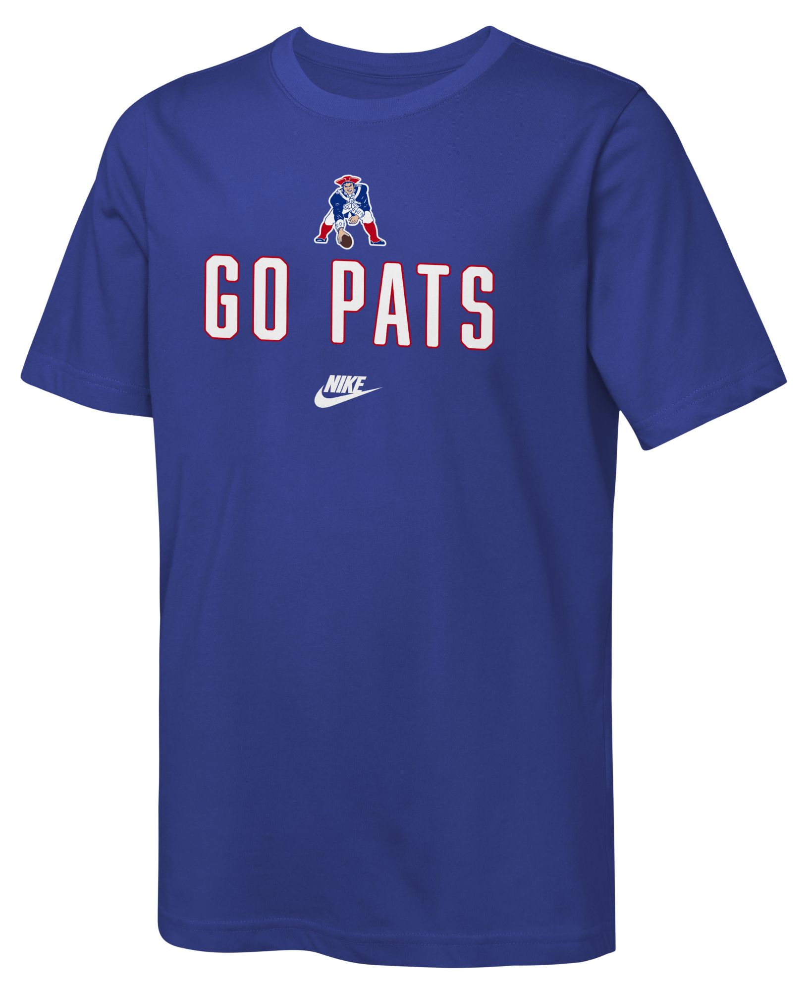 Nike Youth New England Patriots Old Royal Rewind Slub T-Shirt