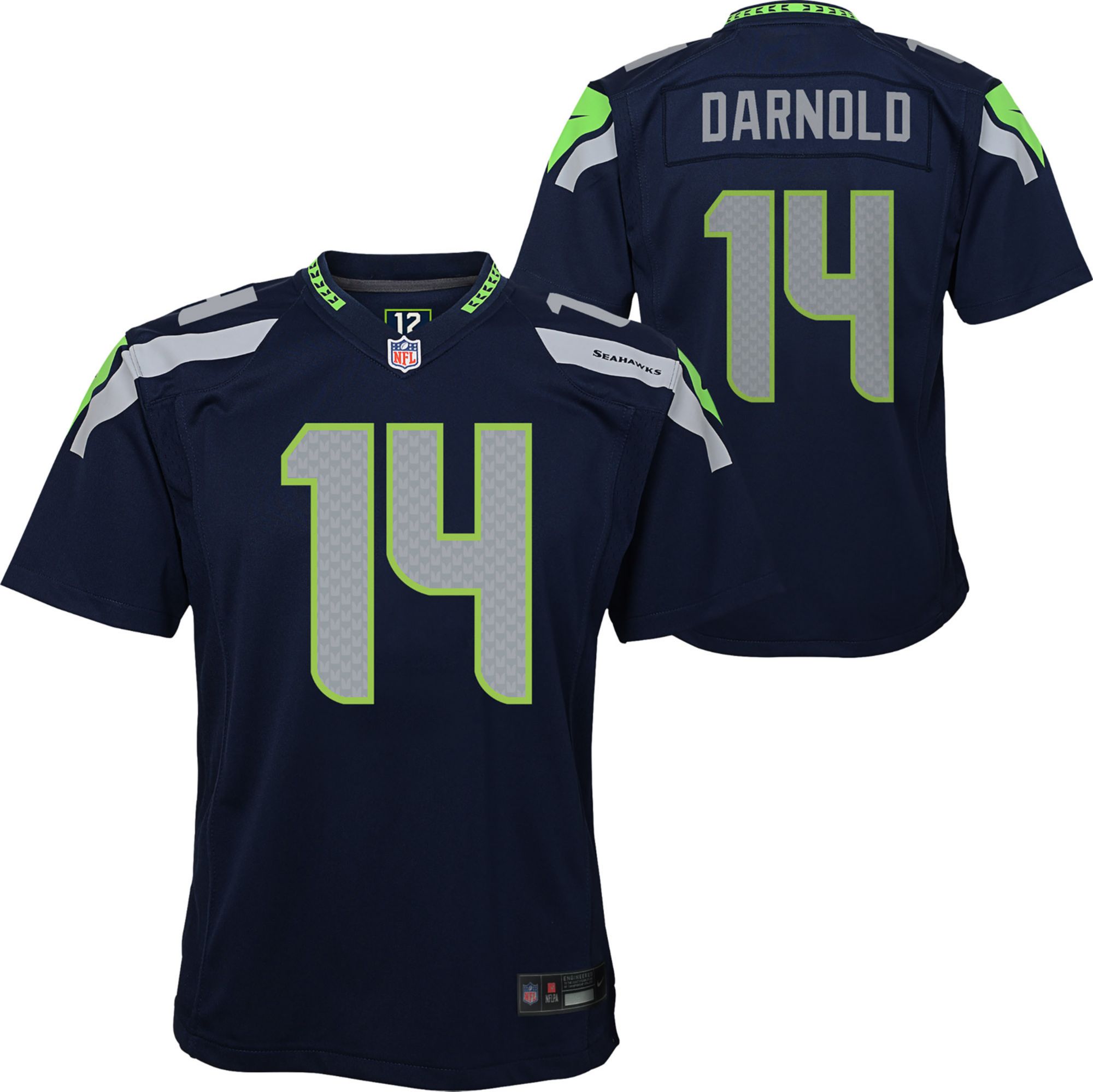 Nike Youth Seattle Seahawks Sam Darnold #14 Navy Home Game Jersey