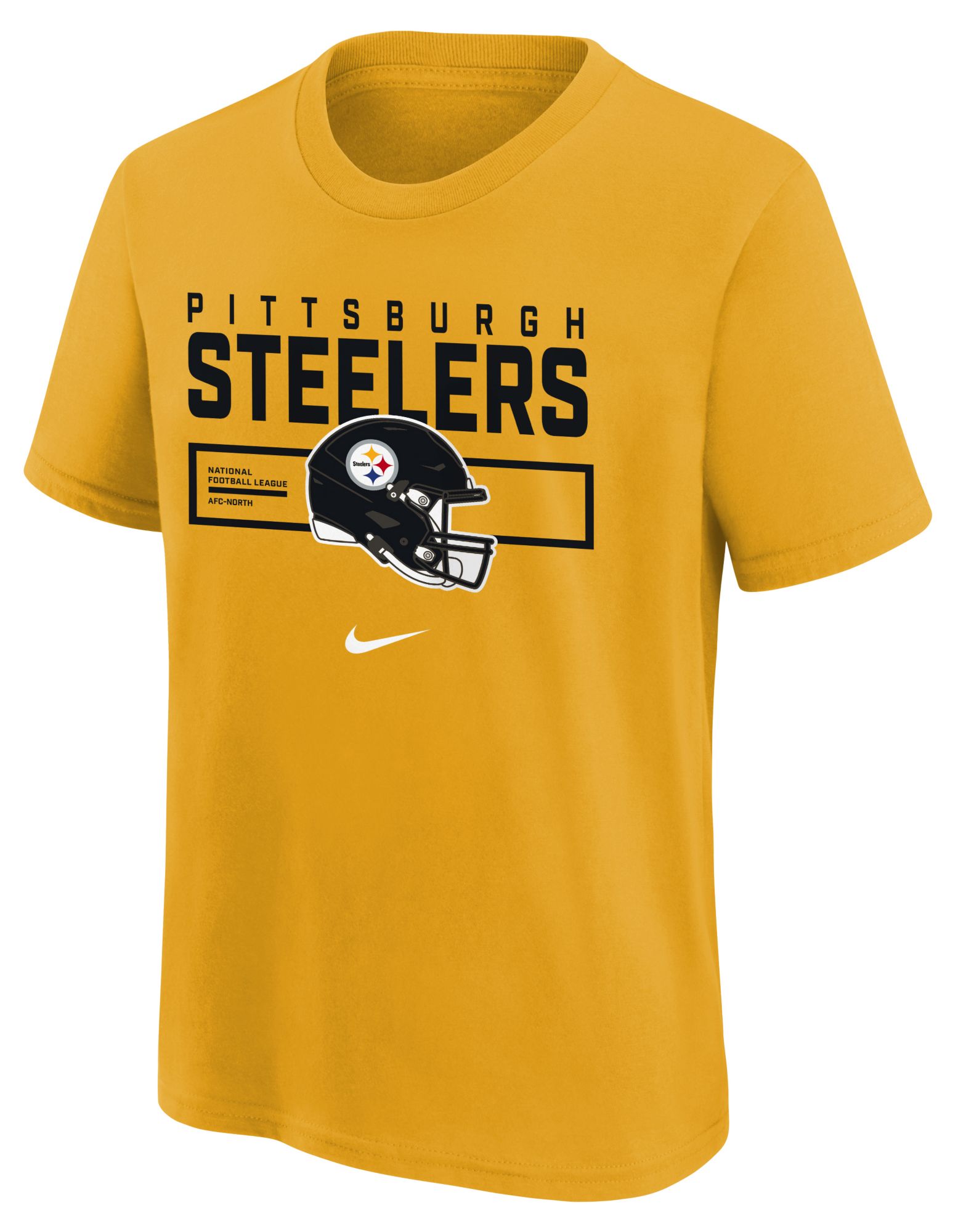 Nike Youth Pittsburgh Steelers University Gold Helmet Essential T-Shirt