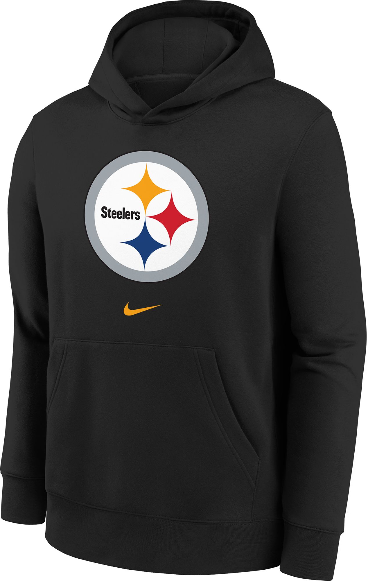 Nike Youth Pittsburgh Steelers Black Club Logo Pullover Hoodie