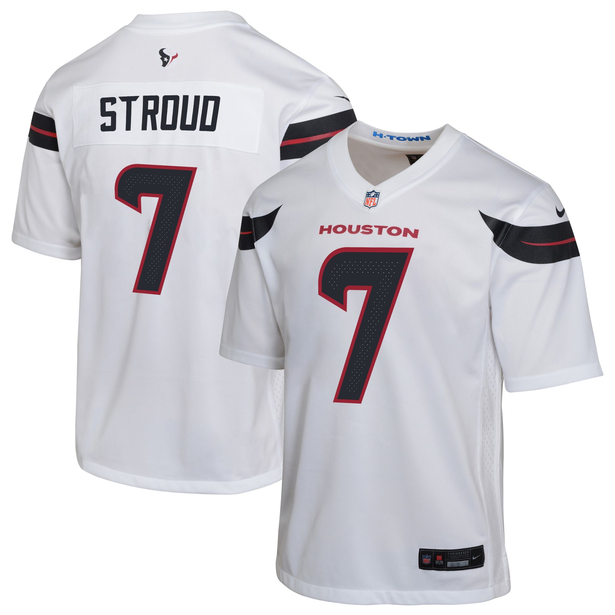 Nike Youth Houston Texans C.J. Stroud #7 White Game Jersey