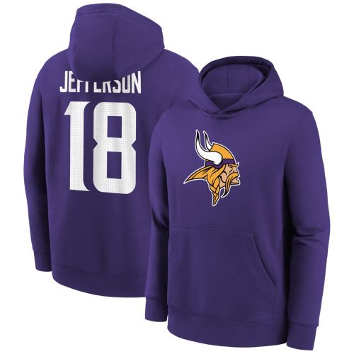 NFL Team Apparel Youth Minnesota Vikings Justin Jefferson #18
