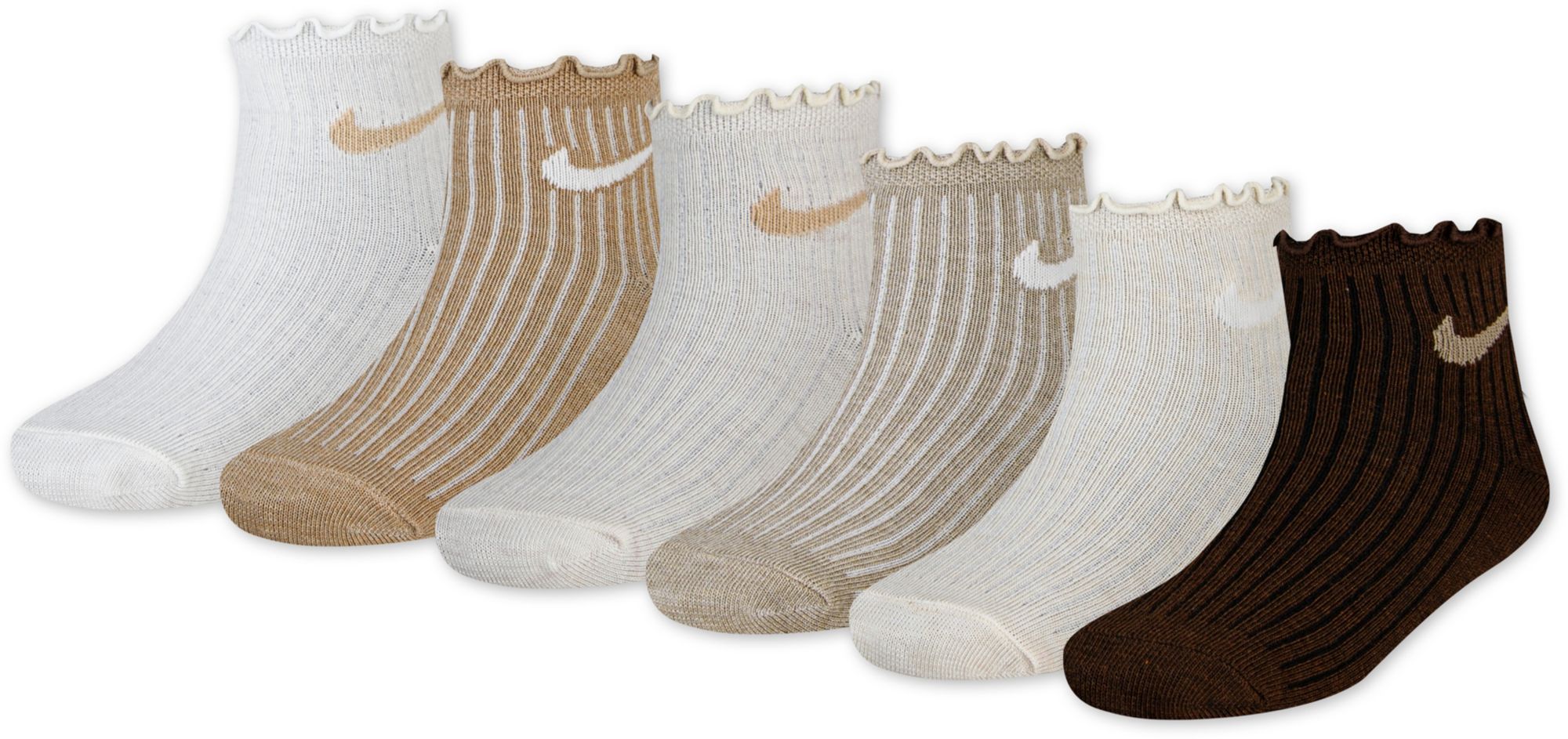 Nike Lettuce Welt Ankle Socks - 6 Pack