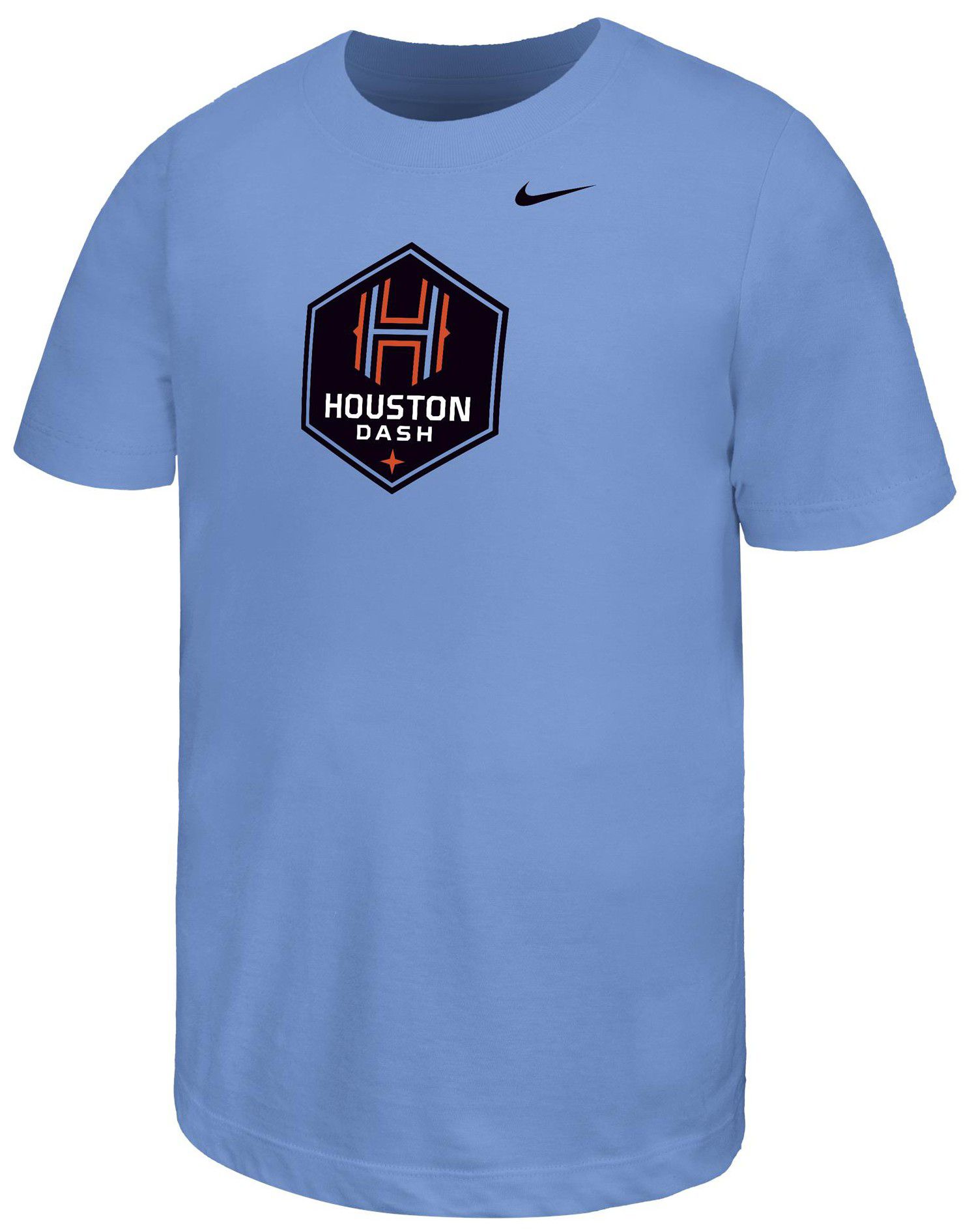 Nike Youth Houston Dash Light Blue Core Cotton T-Shirt