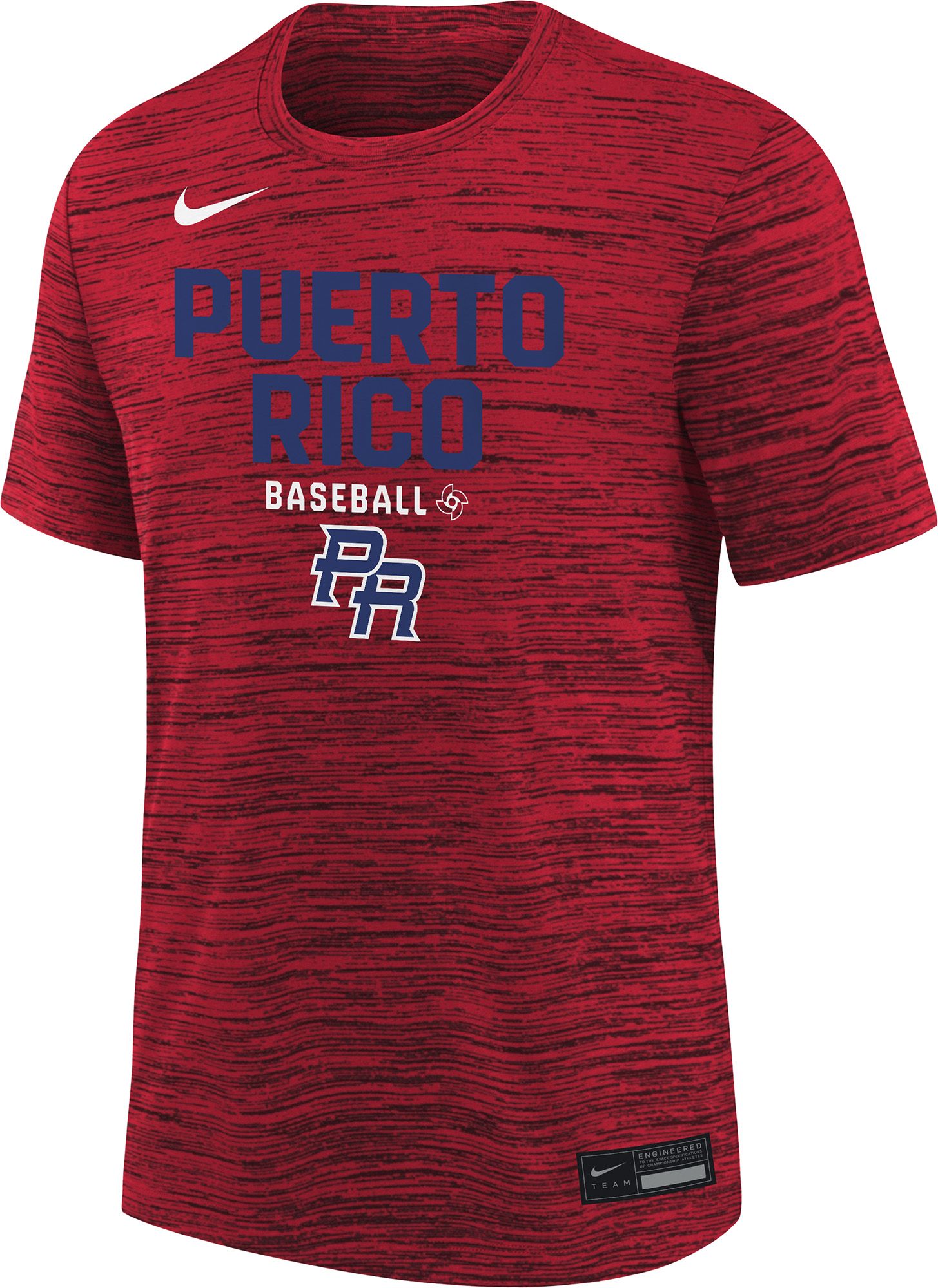 Nike Youth World Baseball Classic 2026 Puerto Rico Velocity T-Shirt