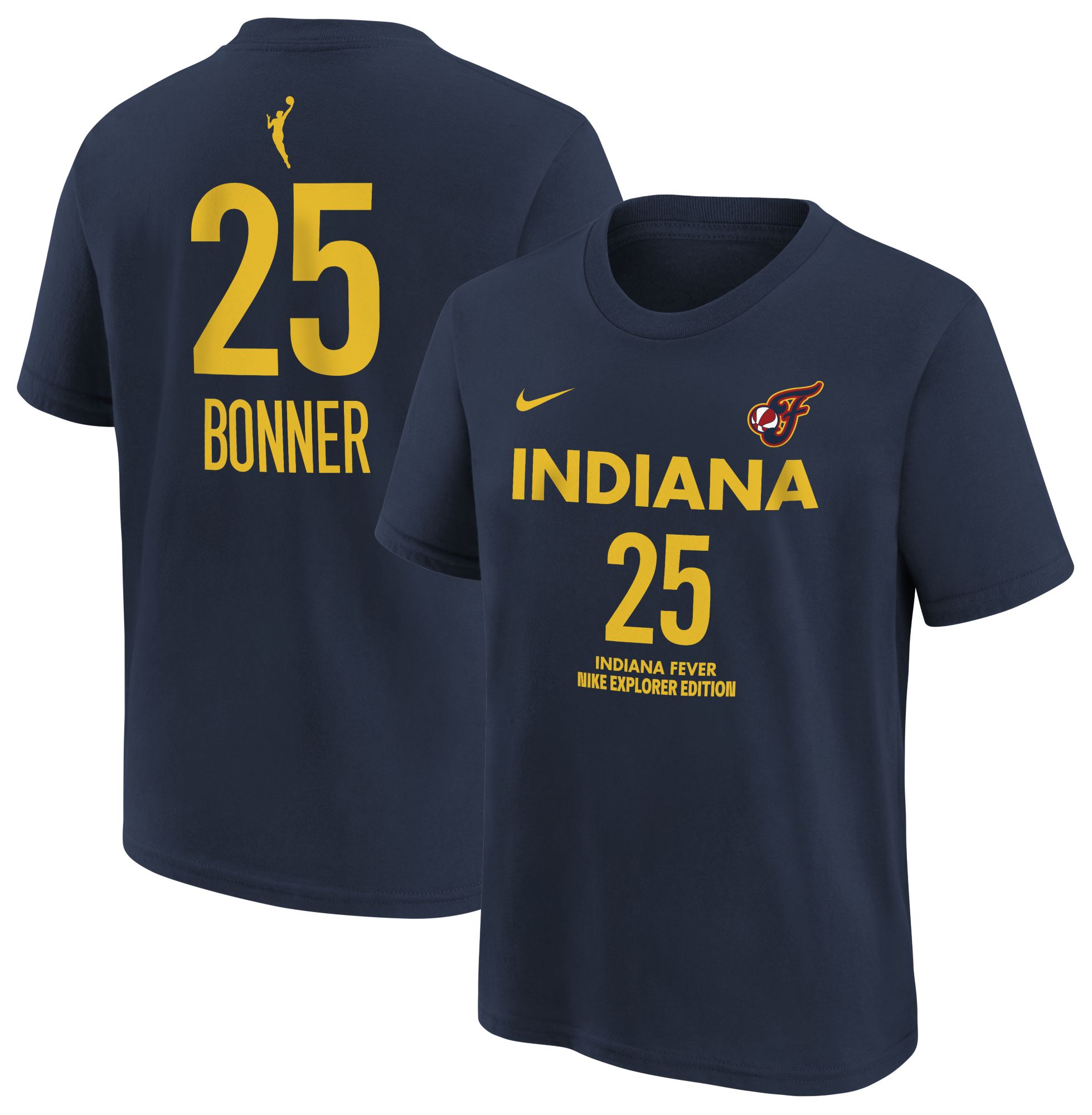 Nike Youth Indiana Fever DeWanna Bonner #24 Navy Explorer T-Shirt