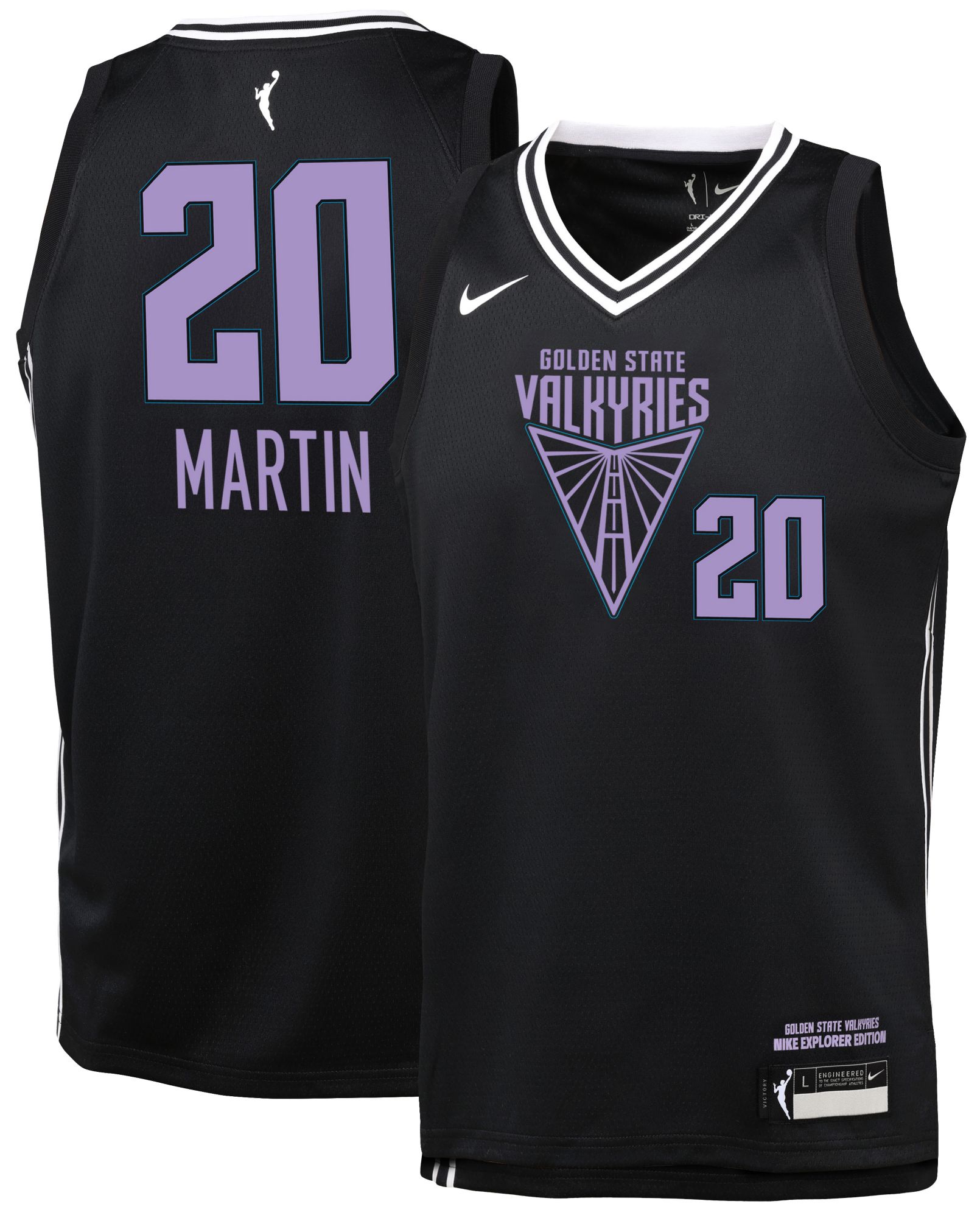 Nike Youth Golden State Valkyries Lilac Blank Replica Jersey