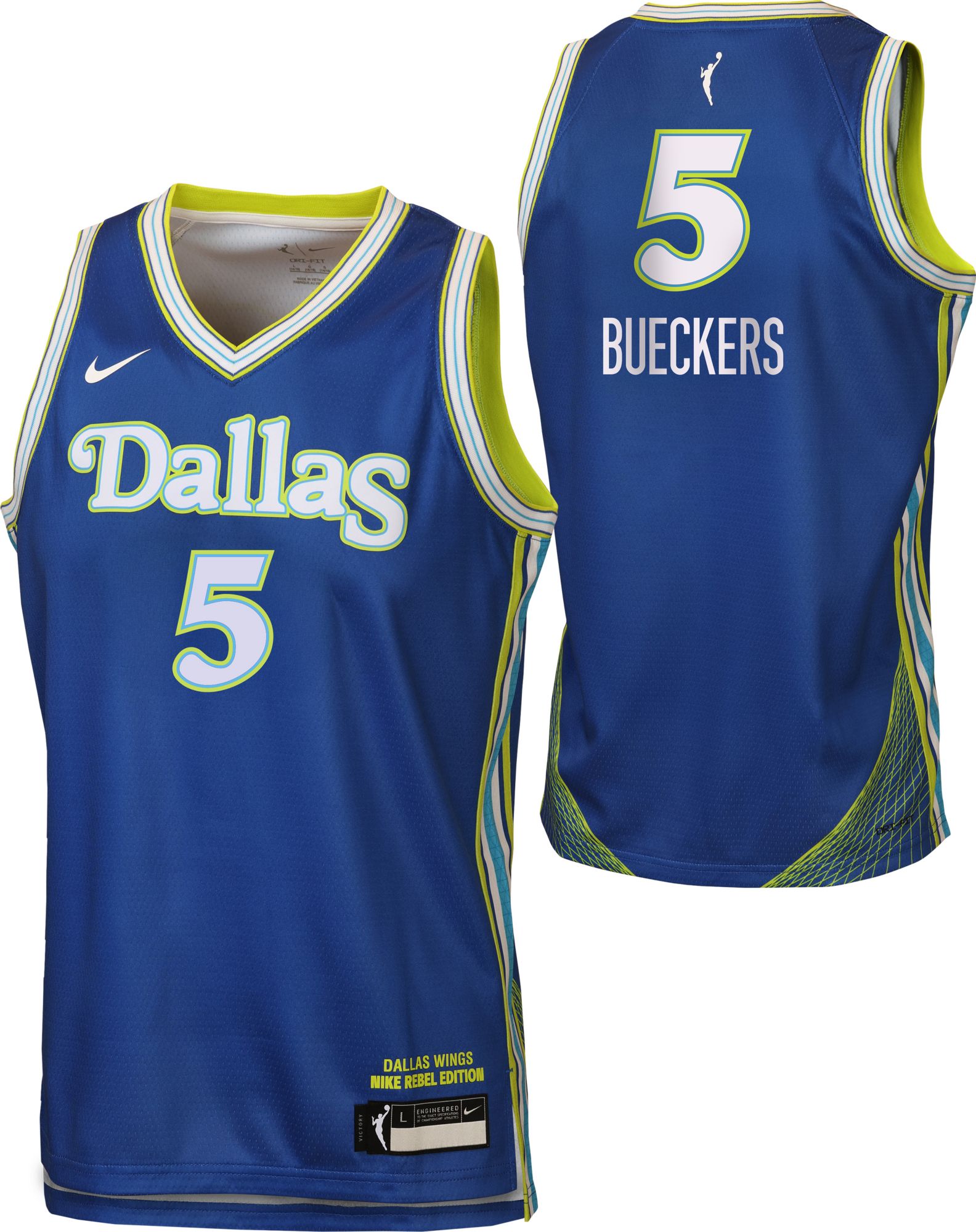Nike Youth Dallas Wings Paige Bueckers Rebel Jersey