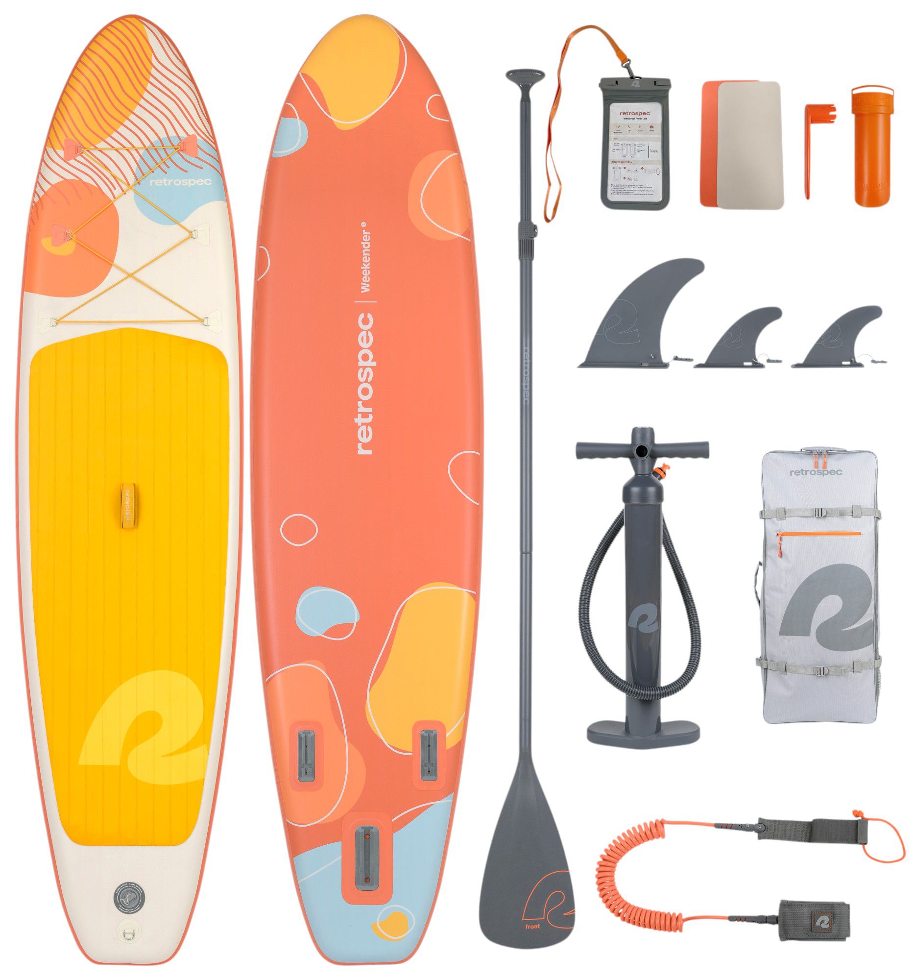 Retrospec Weekender Inflatable Stand Up Paddle Board 106