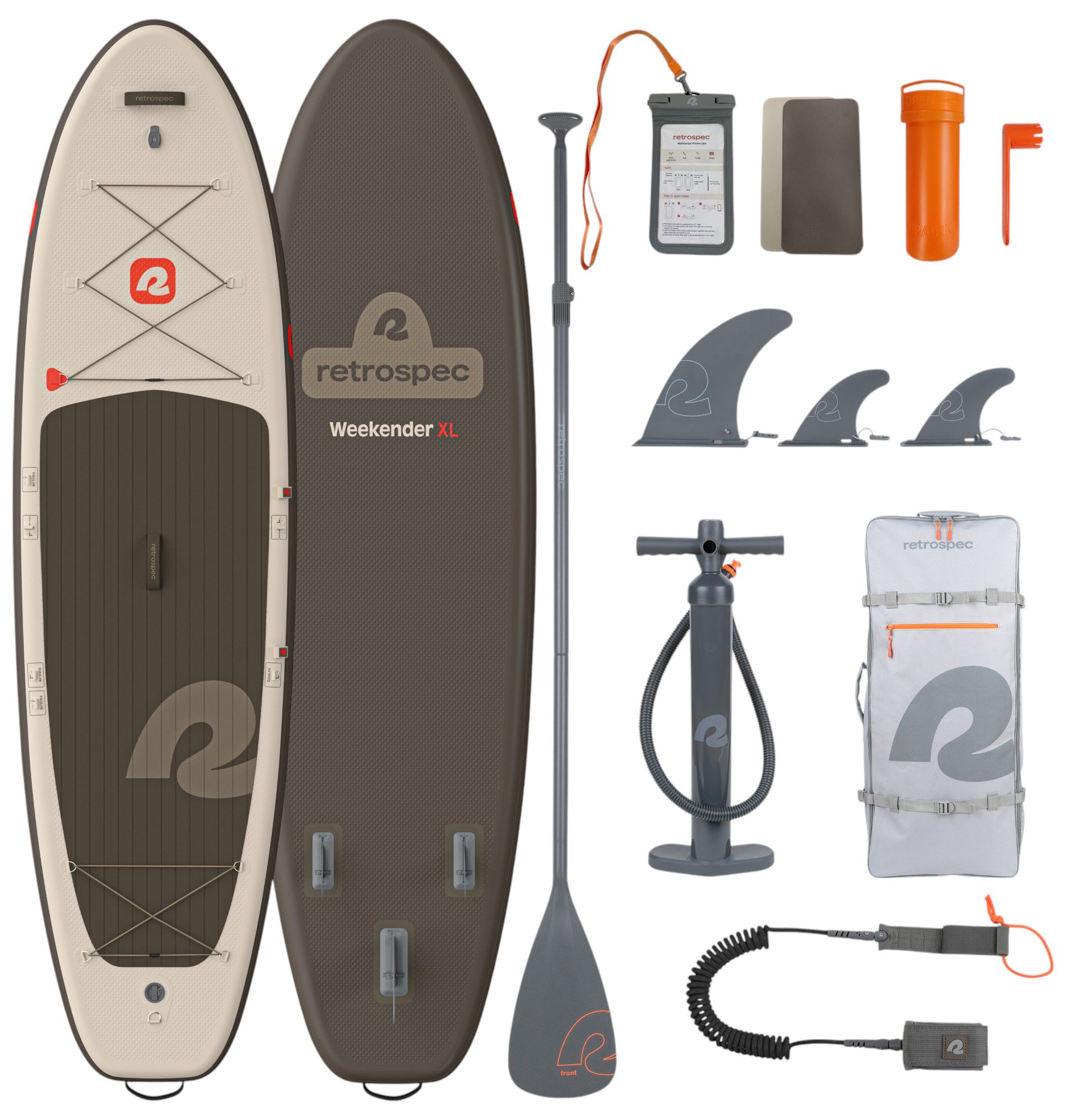Retrospec Weekender XL Inflatable Stand Up Paddle Board