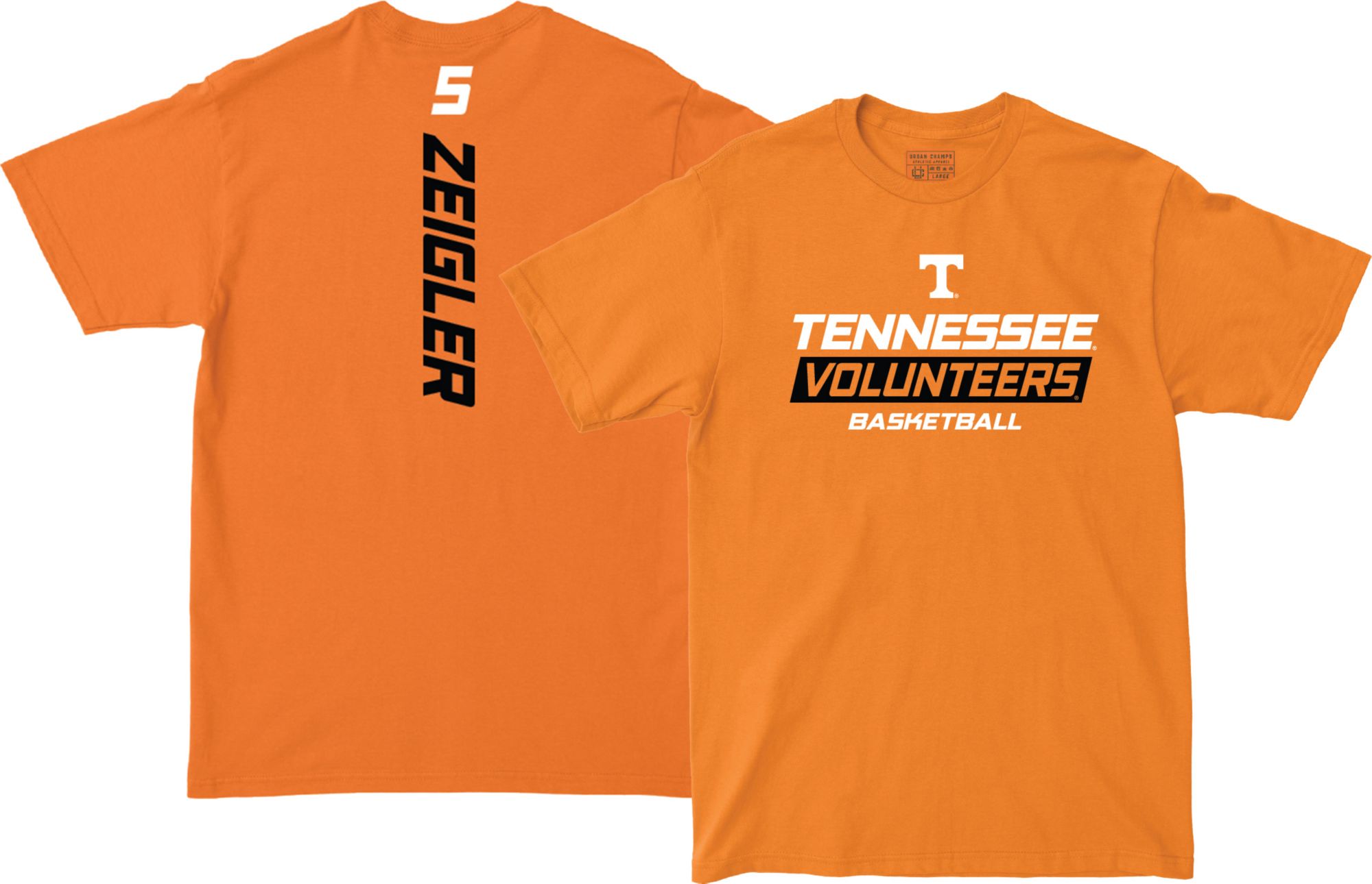 Campus Ink Men's Tennessee Volunteers Zakai Zeigler #5 Orange T-Shirt