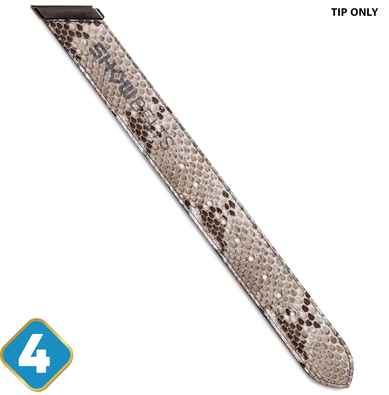 Nokona ShowBelt 4-Piece Custom Belt: Tip Only (Piece #4)