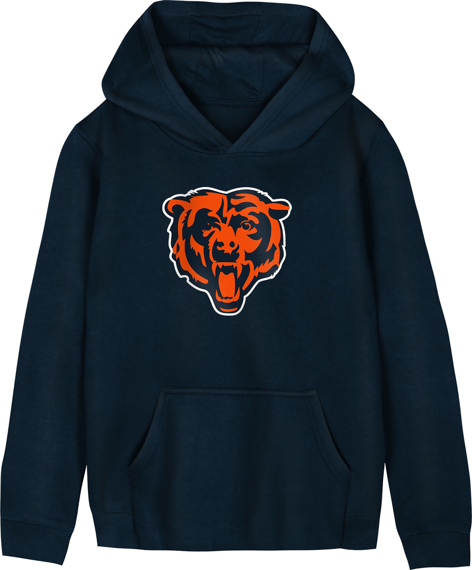 NFL Team Apparel Boys' Chicago Bears Navy Primary Logo Hoodie
