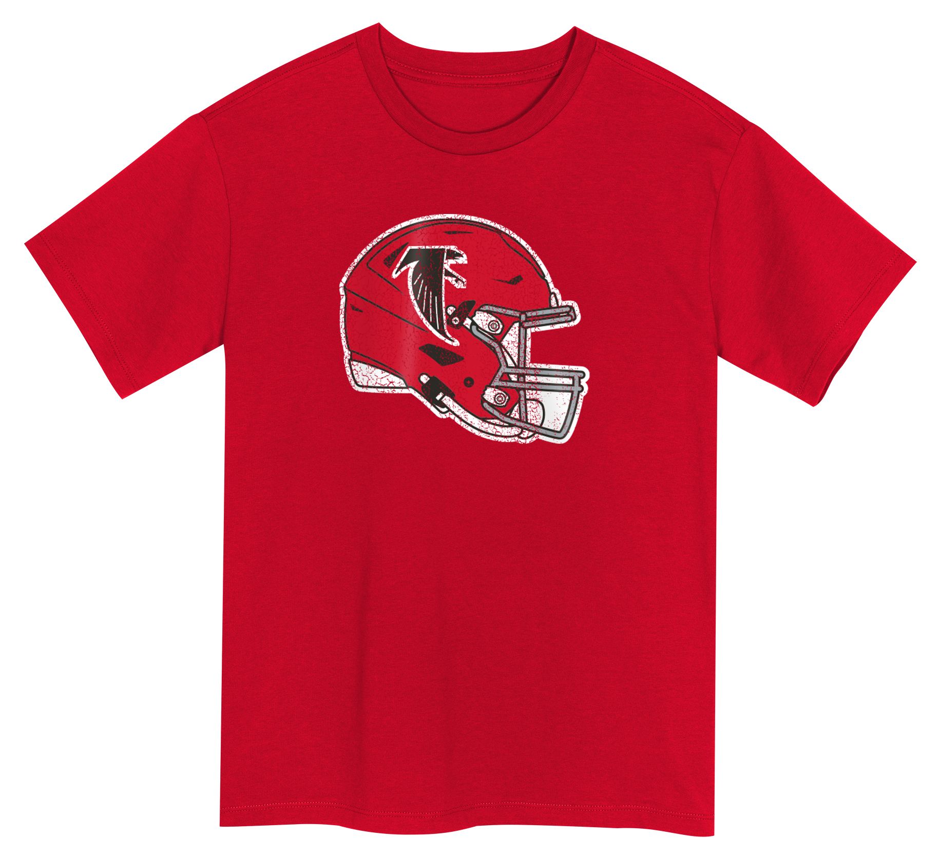NFL Team Apparel Youth Atlanta Falcons Red Get Loud T-Shirt