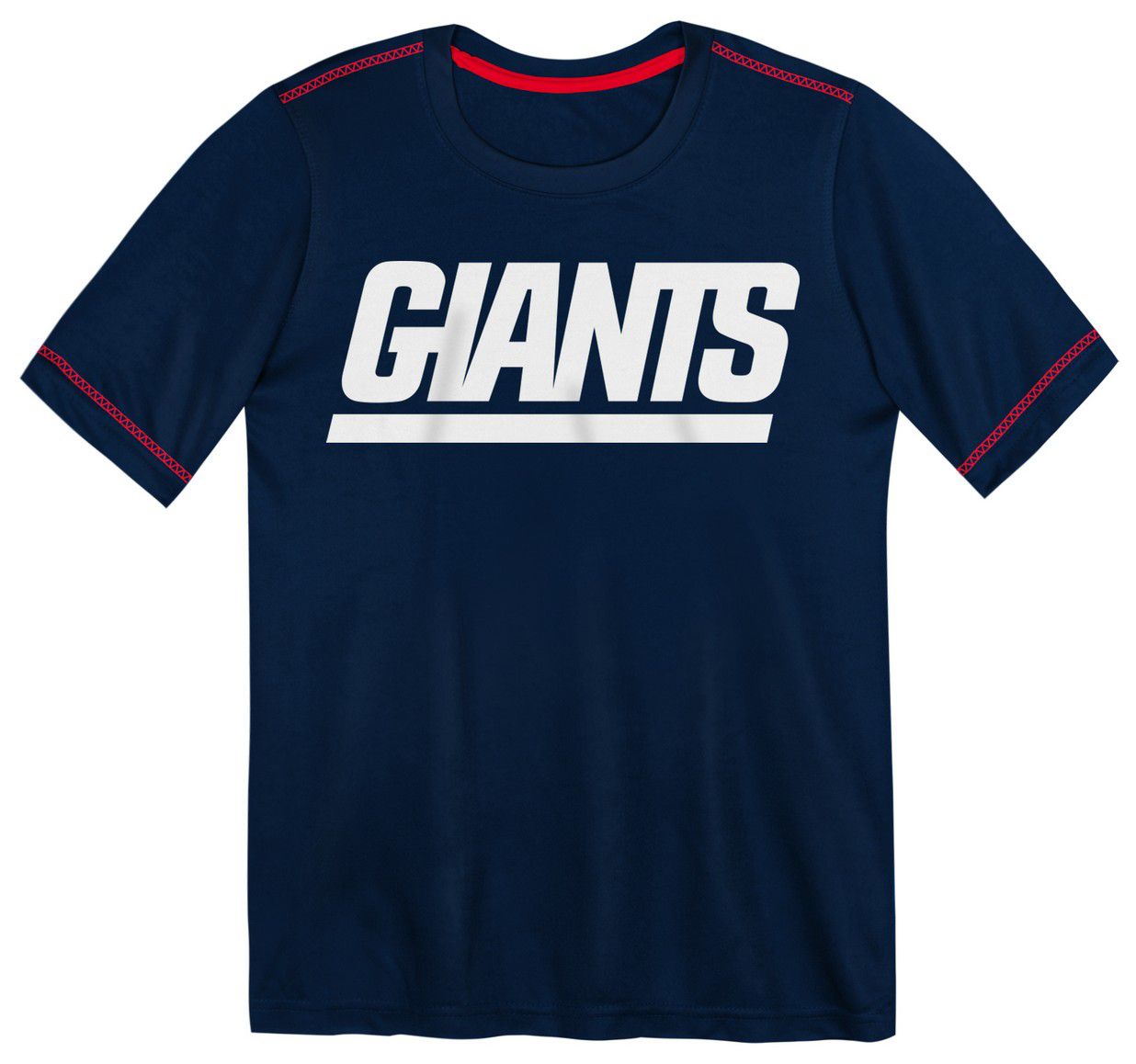 NFL Team Apparel Boys' New York Giants Royal Hyped Up T-Shirt