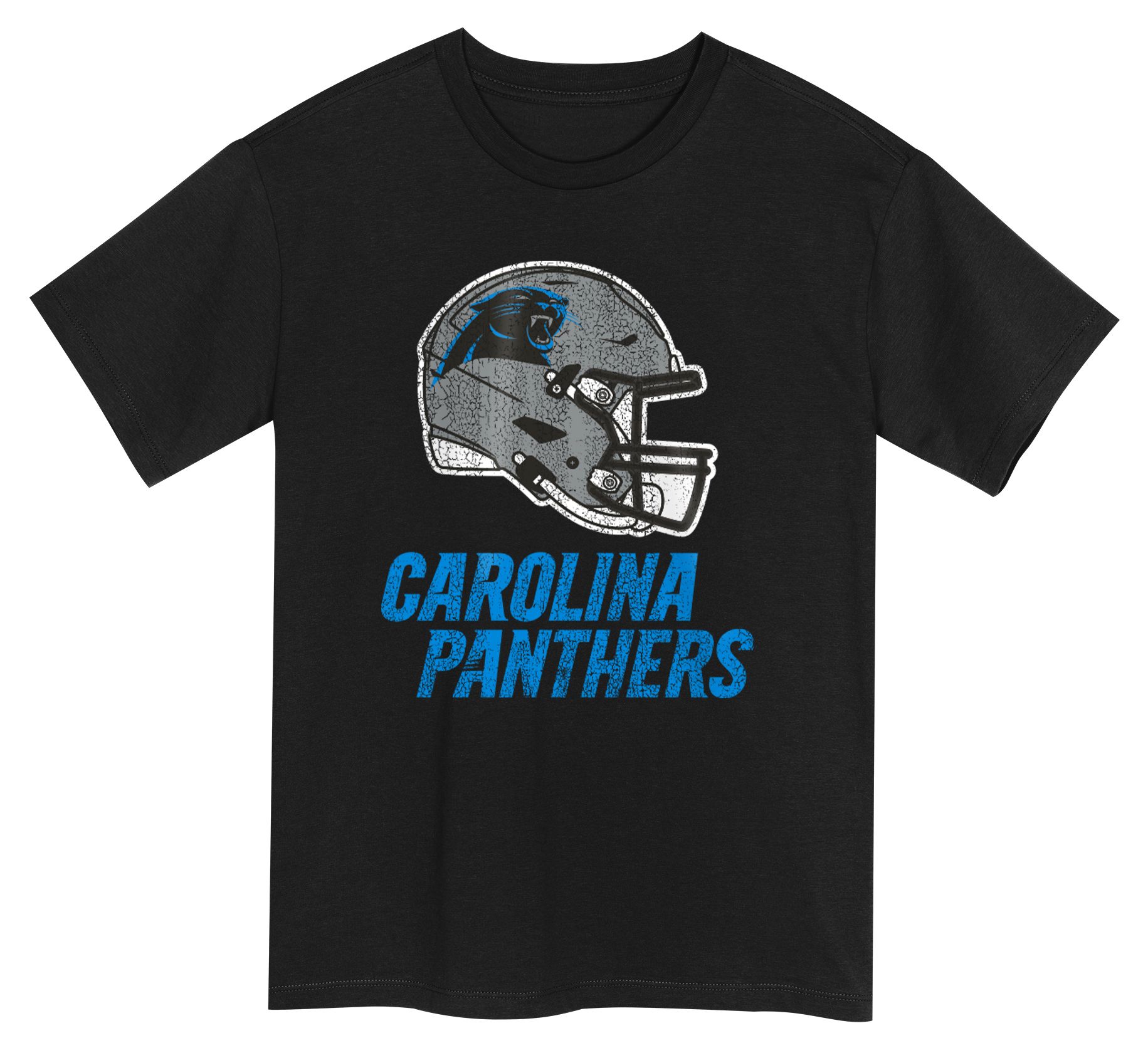 NFL Team Apparel Youth Carolina Panthers Black Get Loud T-Shirt