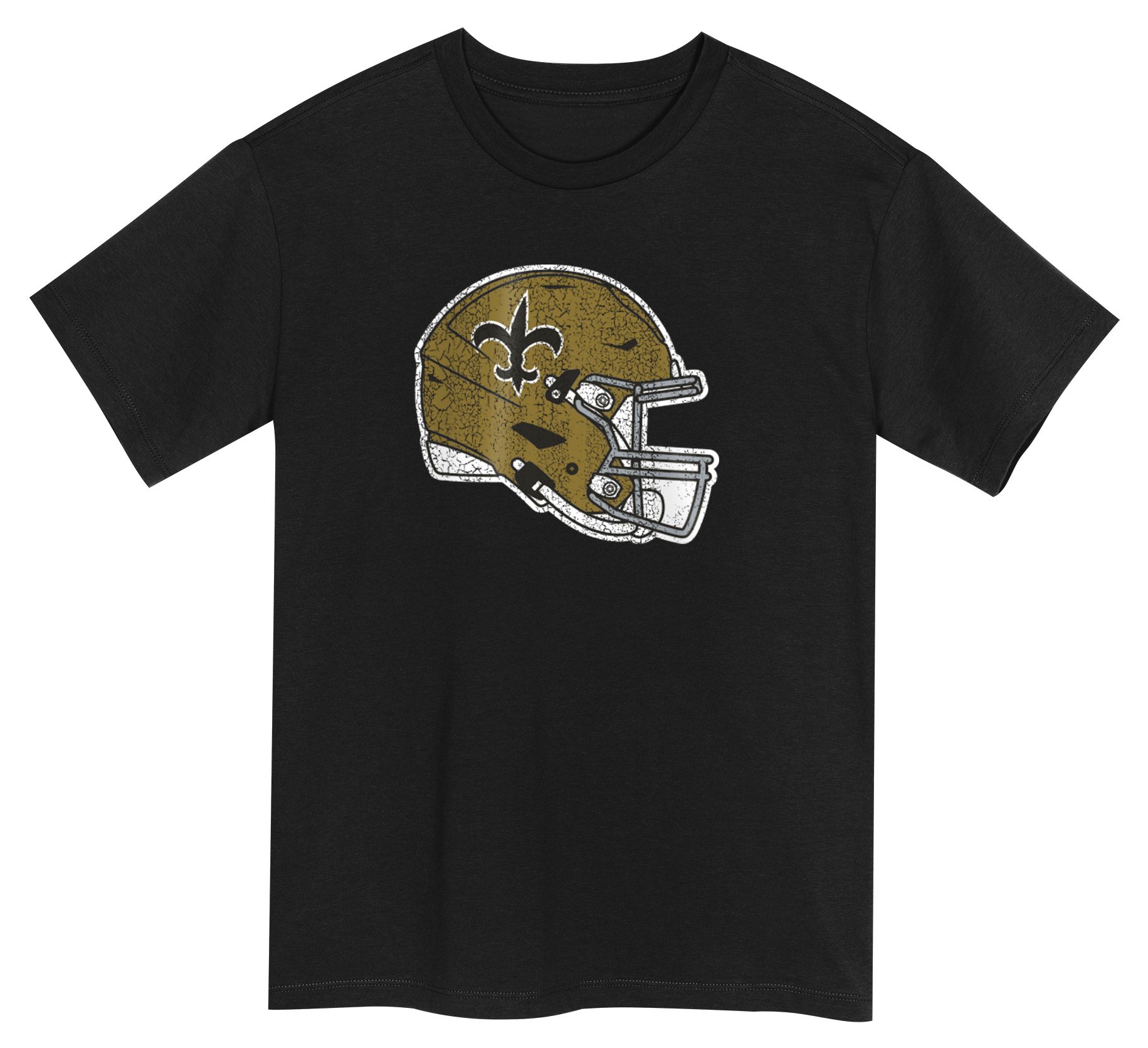 NFL Team Apparel Youth New Orleans Saints Black Get Loud T-Shirt