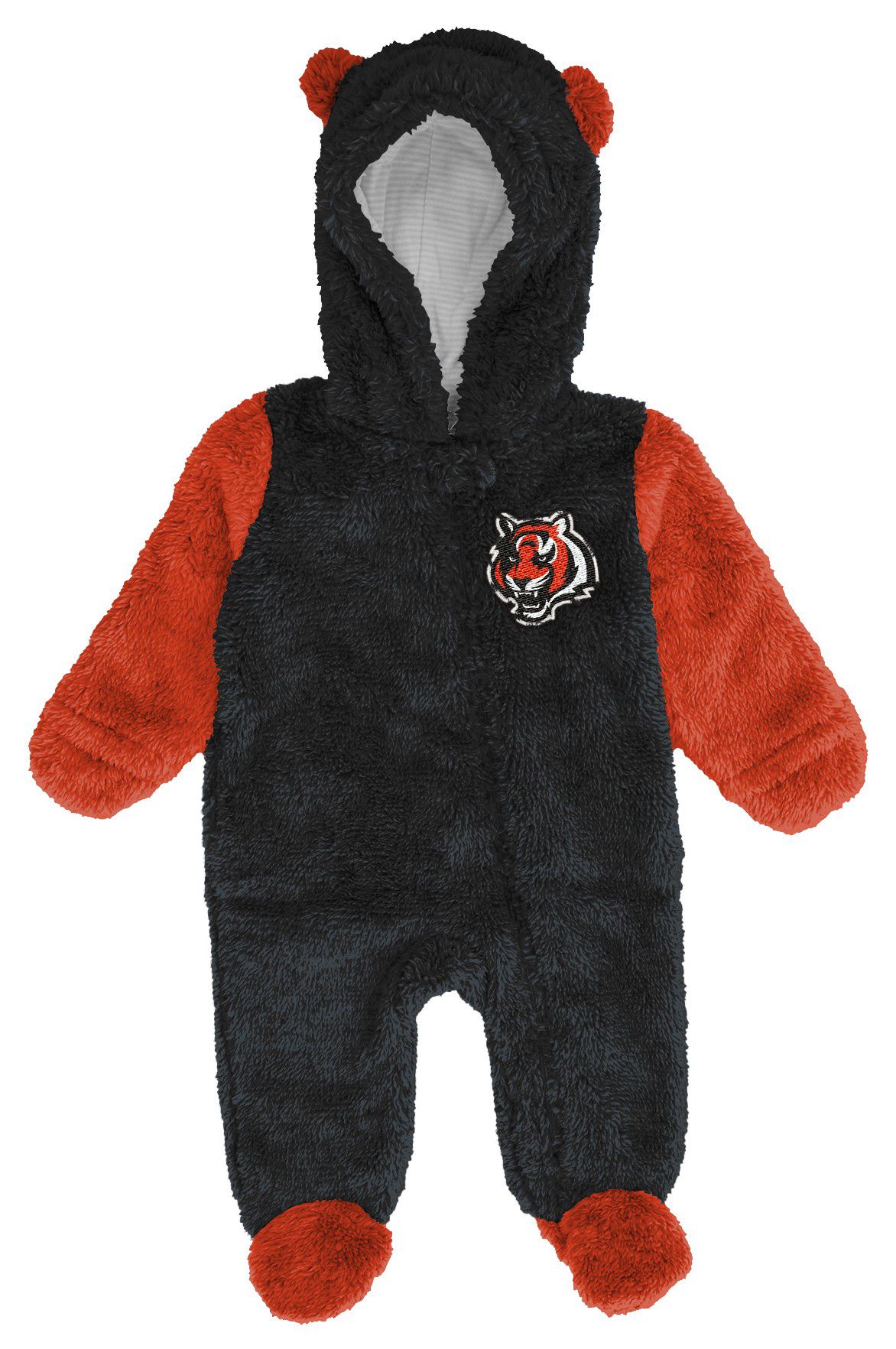 NFL Team Apparel Infant Cincinnati Bengals Black Stay Napping Nap Teddy