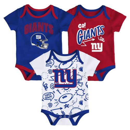 NFL Team Apparel Infant New York Giants Comics Team Color 3-Pack