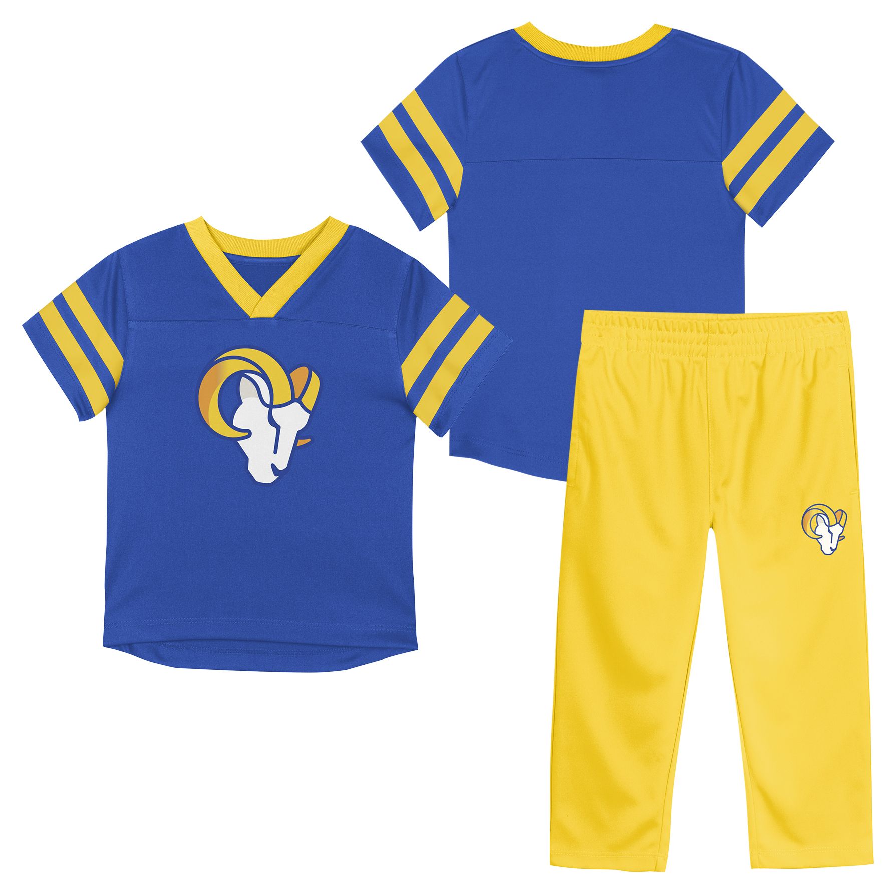 NFL Team Apparel Infant Los Angeles Rams Royal Red Zone 2-Piece Set