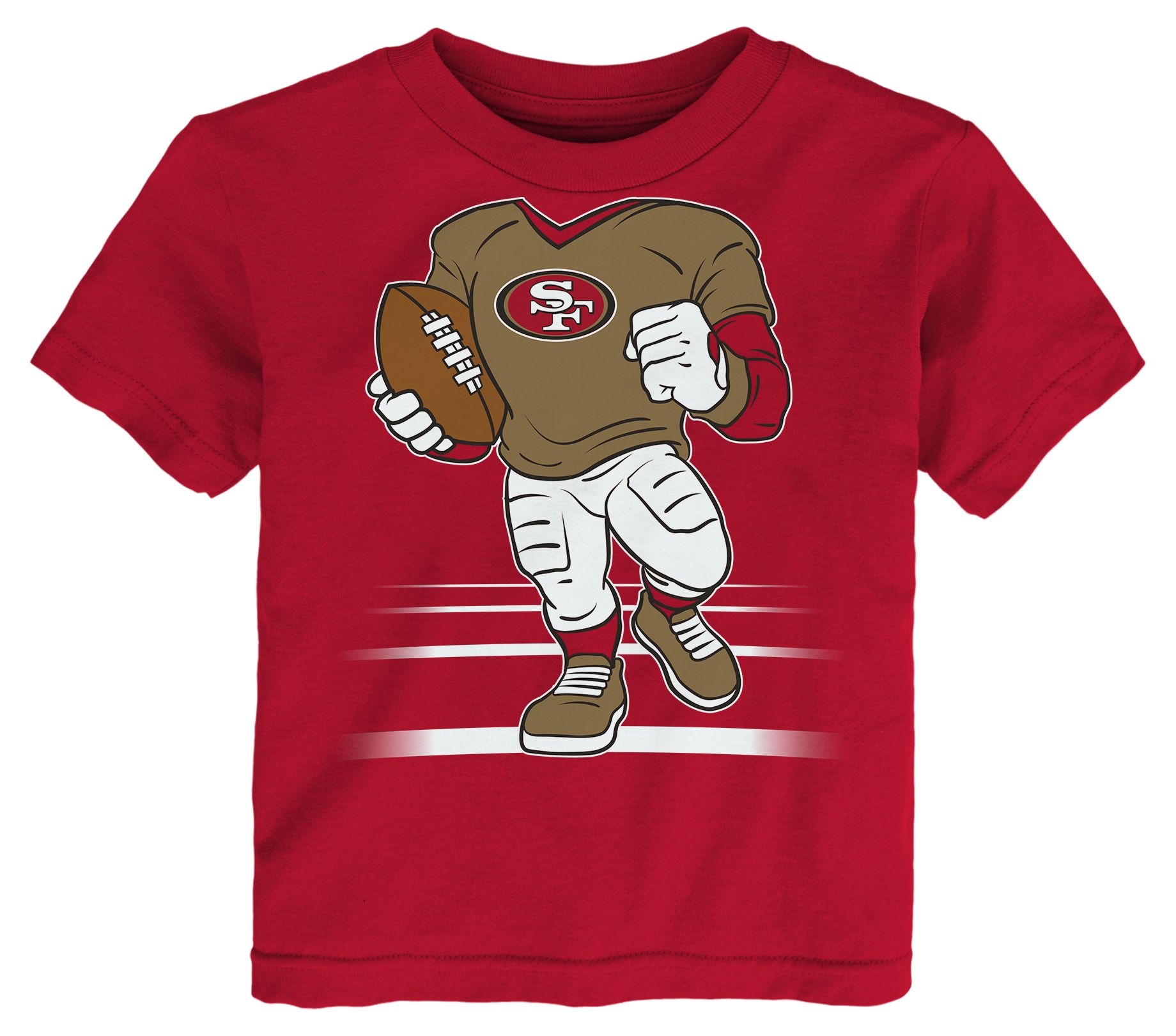 NFL Team Apparel Toddler San Francisco 49ers Red Game Fit Boy T-Shirt