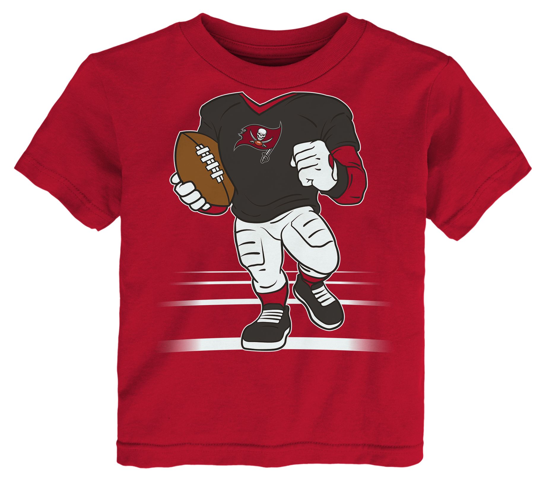 NFL Team Apparel Toddler Tampa Bay Buccaneers Dark Red Game Boy T-Shirt