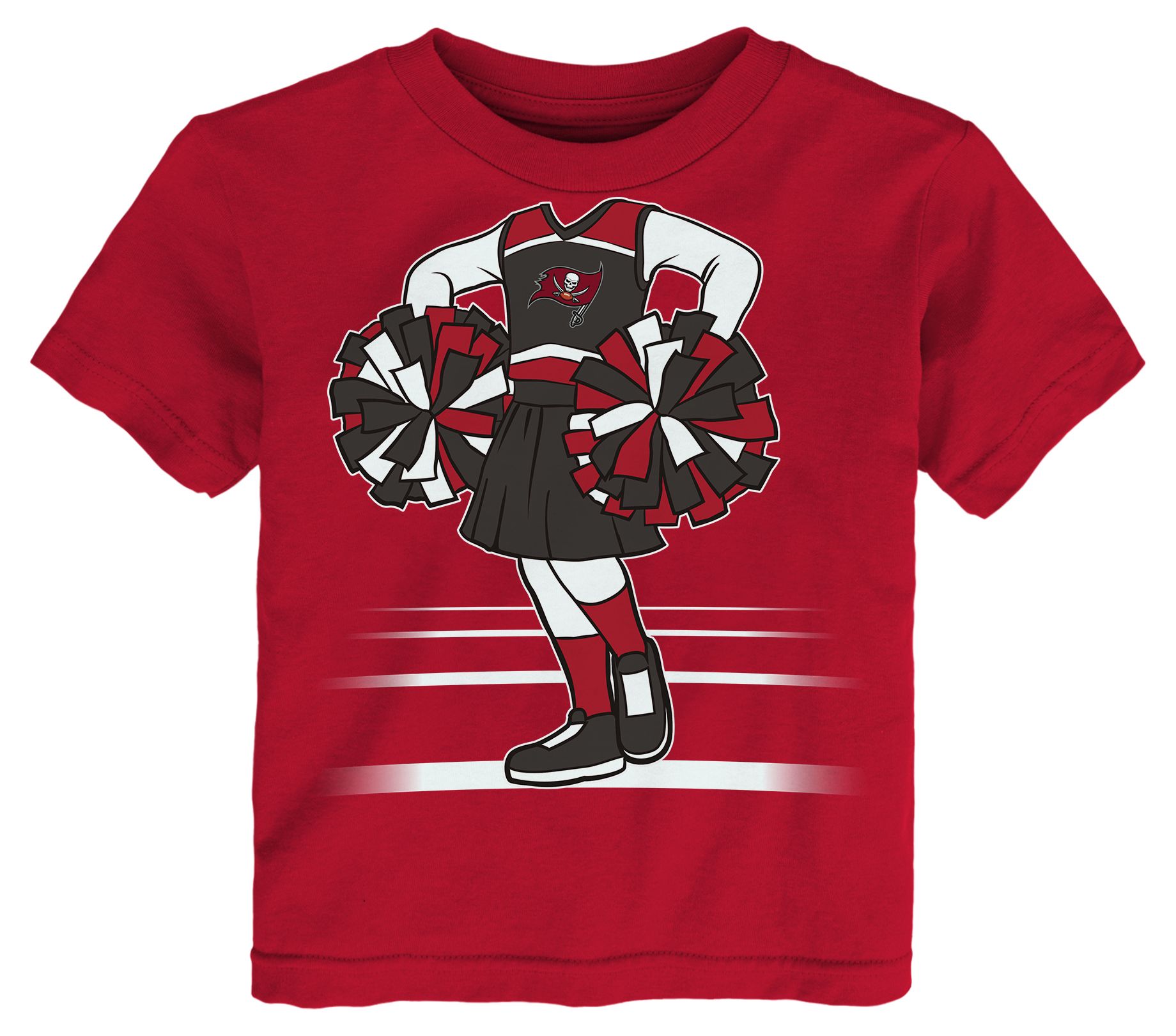 NFL Team Apparel Toddler Tampa Bay Buccaneers Dark Red Game Girl T-Shirt