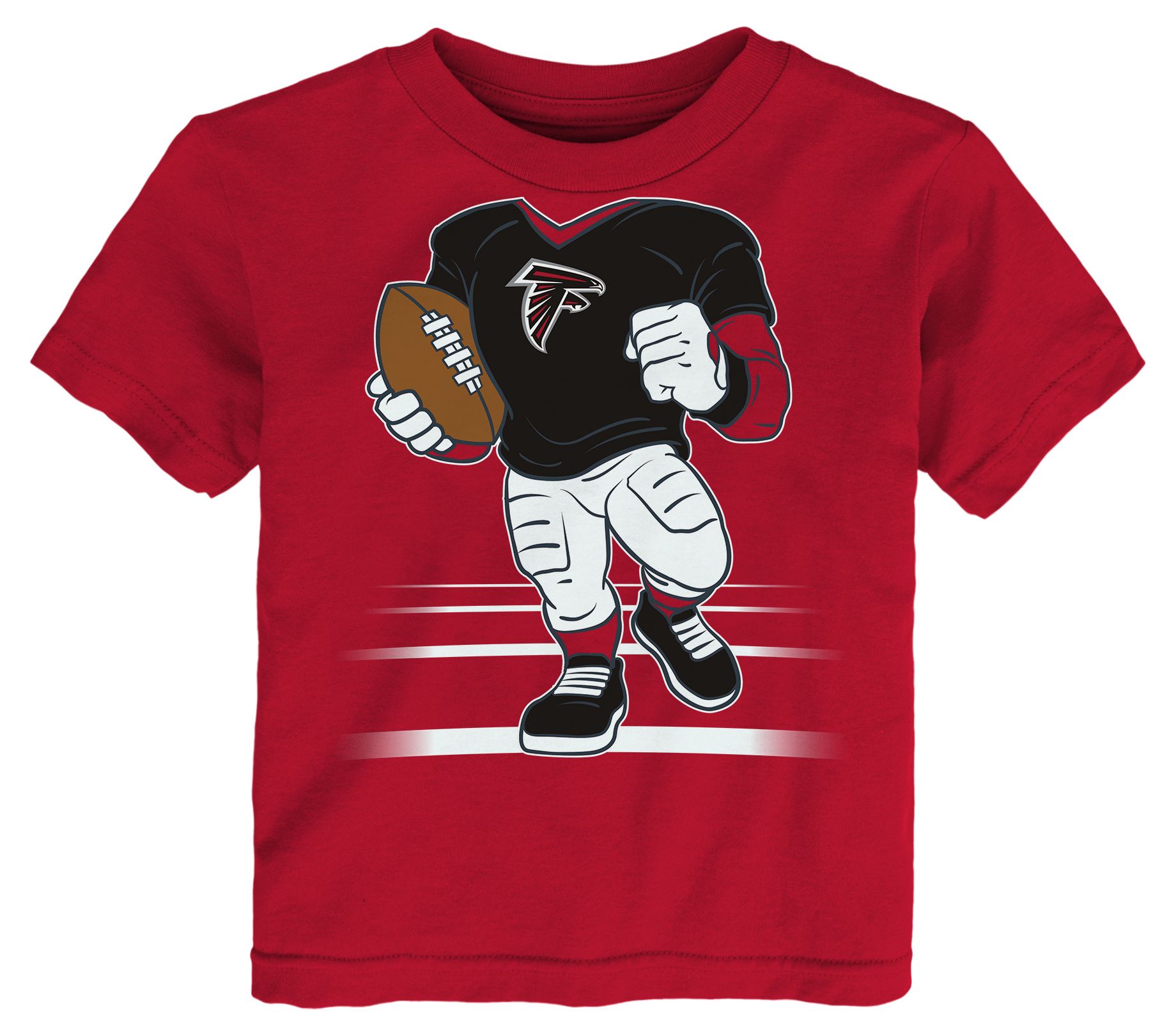 NFL Team Apparel Toddler Atlanta Falcons Dark Red Game Fit Boy T-Shirt