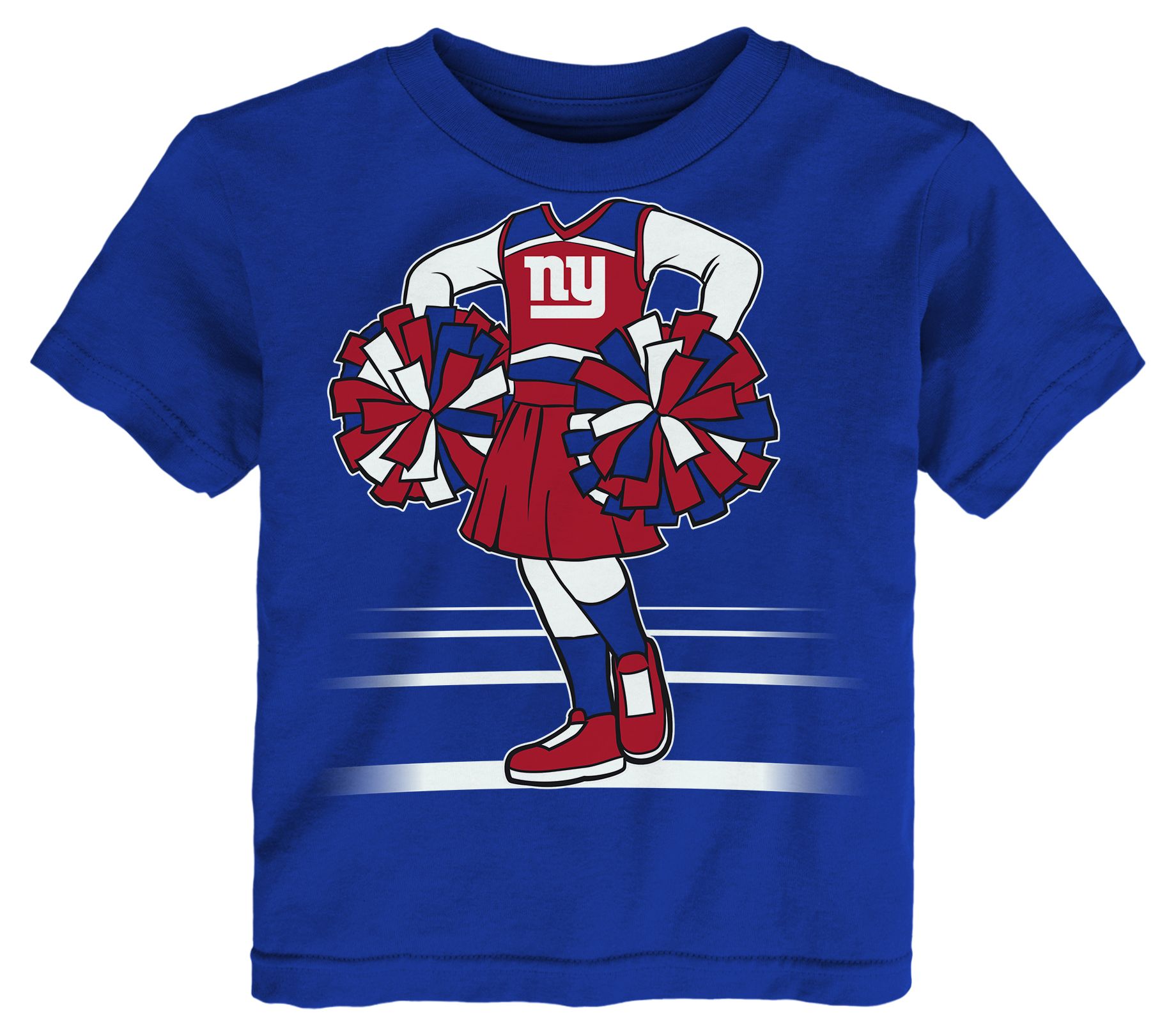 NFL Team Apparel Toddler New York Giants Royal Game Girl T-Shirt
