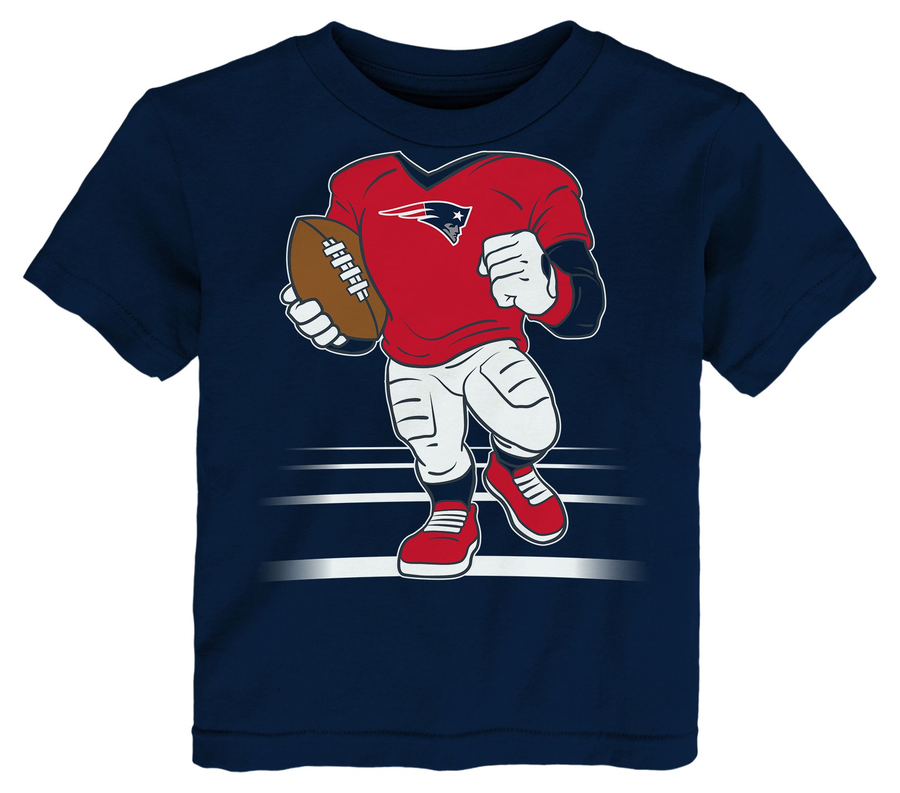 NFL Team Apparel Toddler New England Patriots Navy Game Boy T-Shirt