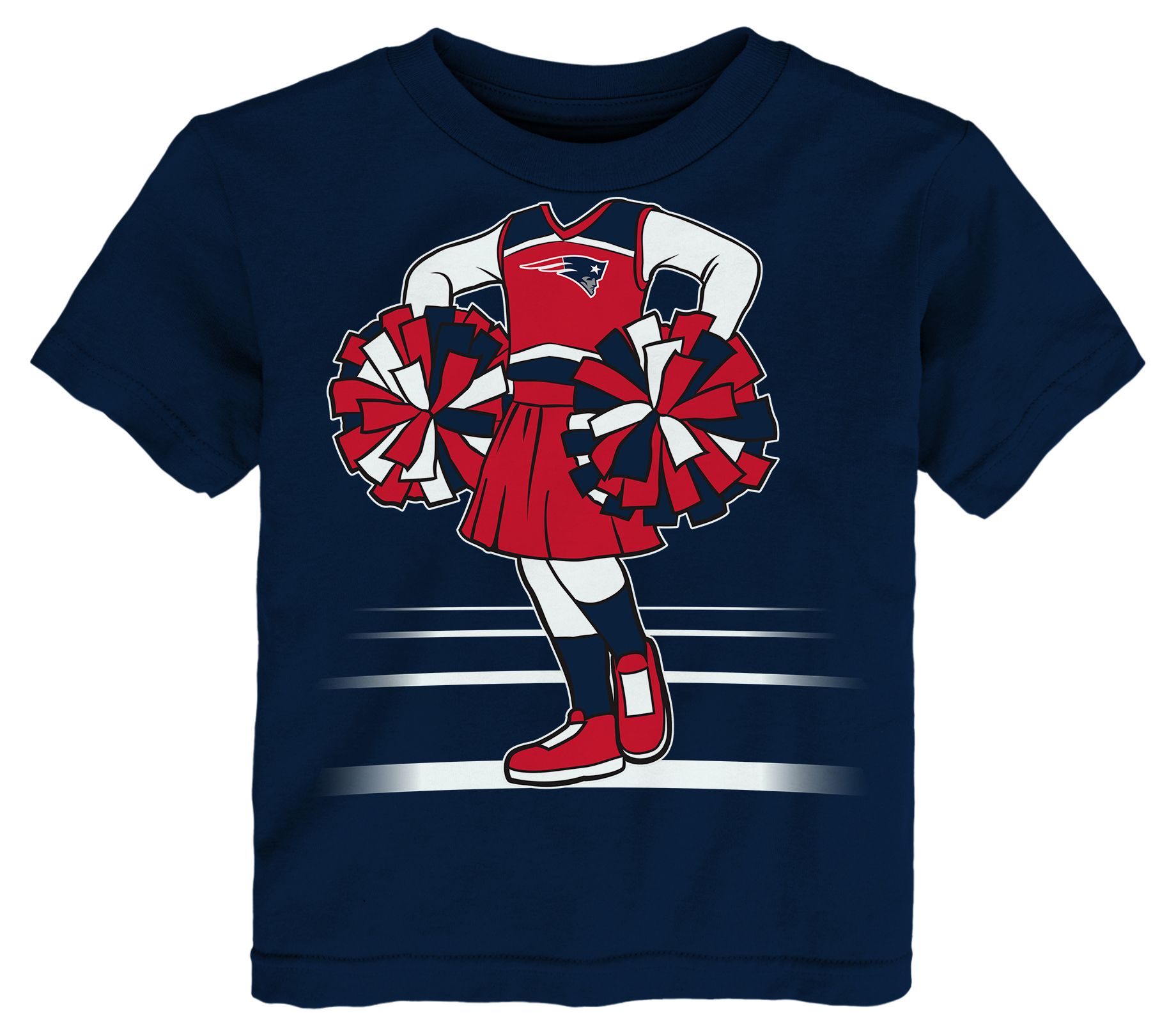 NFL Team Apparel Toddler New England Patriots Navy Game Girl T-Shirt