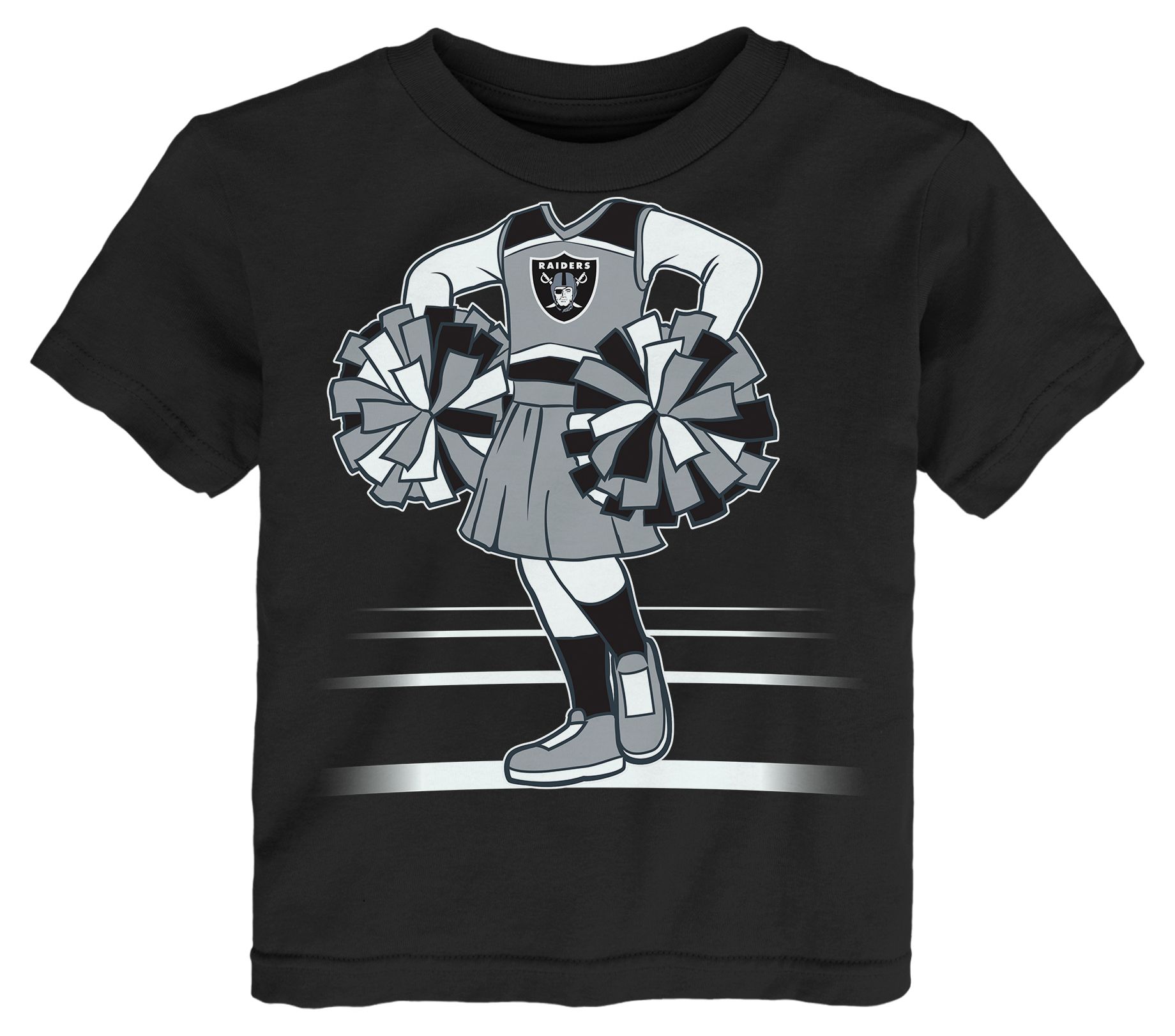 NFL Team Apparel Toddler Las Vegas Raiders Game Girl Back T-Shirt