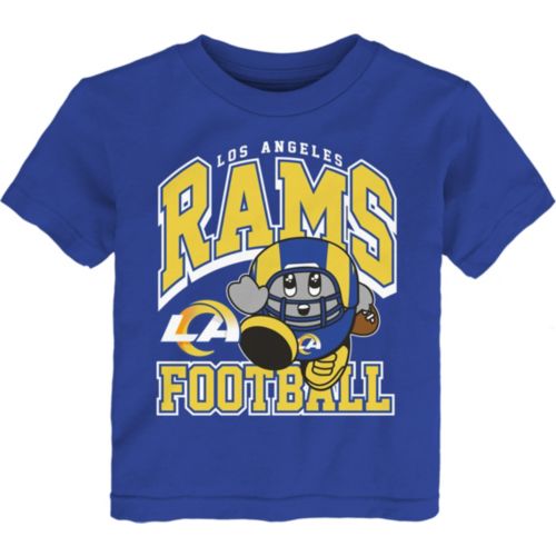 NFL Team Apparel Boys' Los Angeles Rams Blue 4-7 Get Loud Short